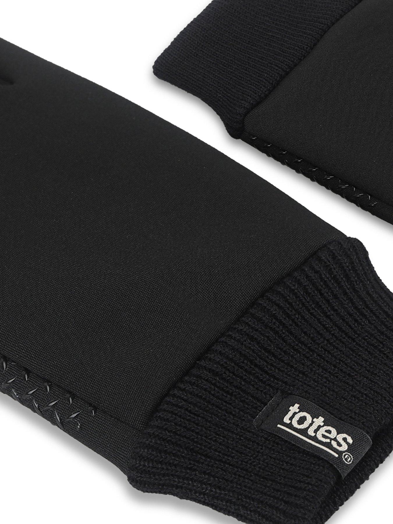 Image 3 of 5 of TOTES Womens Stretch Thermal Gloves With Smartouch - Black