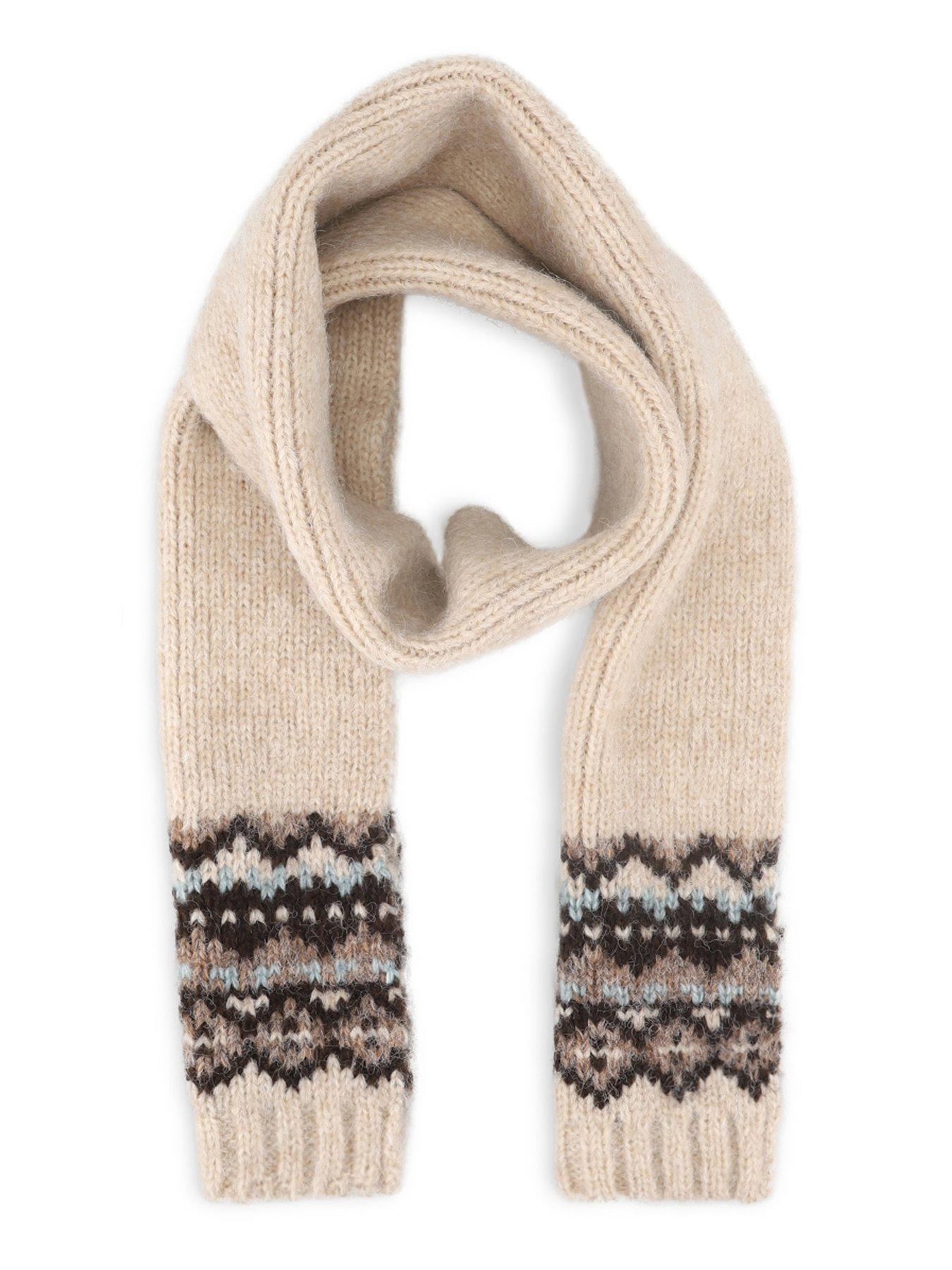 Image 3 of 6 of TOTES Totes Womens Fair Isle Scarf &amp; Hat Set - Oat