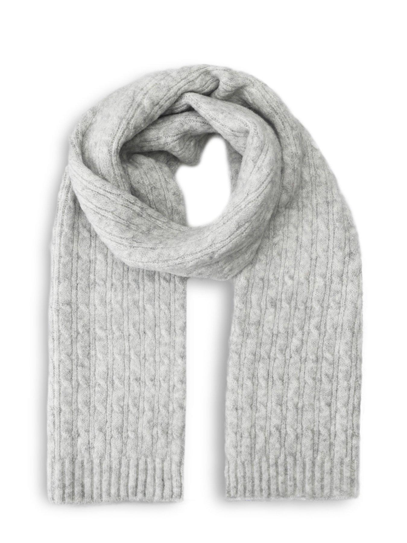 Image 3 of 6 of TOTES Totes Womens Cable Knitted Hat, Scarf &amp; Gloves Set - Grey