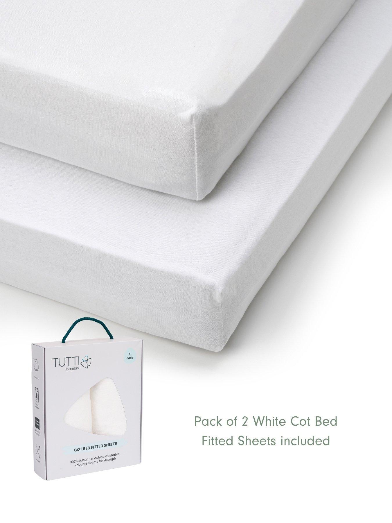 Image 5 of 5 of Tutti Bambini Deluxe Fibre Cot Bed Mattress (140 x 70cm) with essentials 2pk fitted sheets