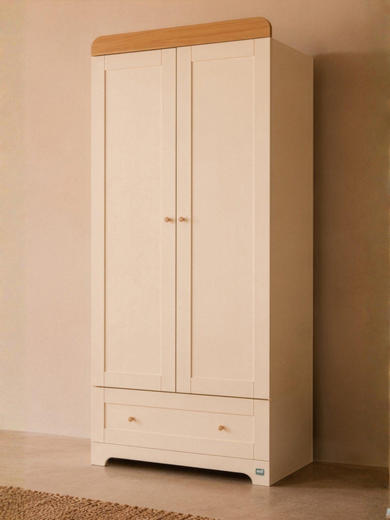 Tutti Bambini Rio Wardrobe - Cashmere/Honey Oak