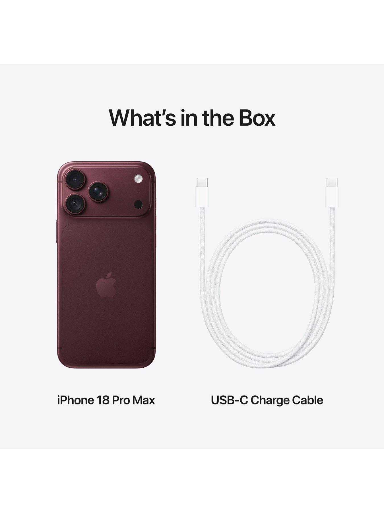 Image 7 of 8 of Apple iPhone 18 Pro Max, 256GB -&nbsp;Burgundy