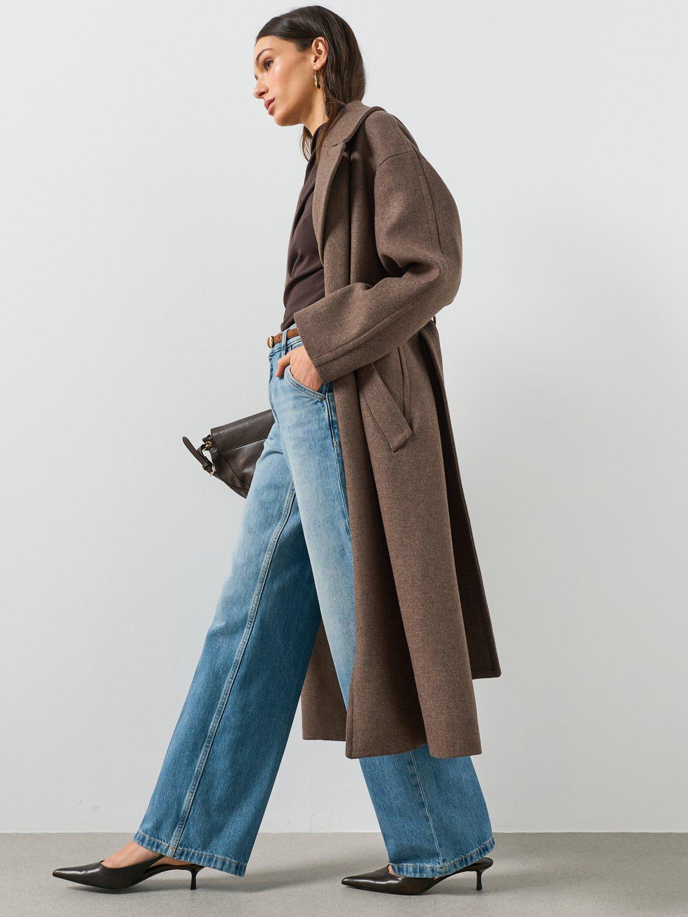 Image 5 of 5 of Mango Womens High Rise Straight Leg Jeans - Blue