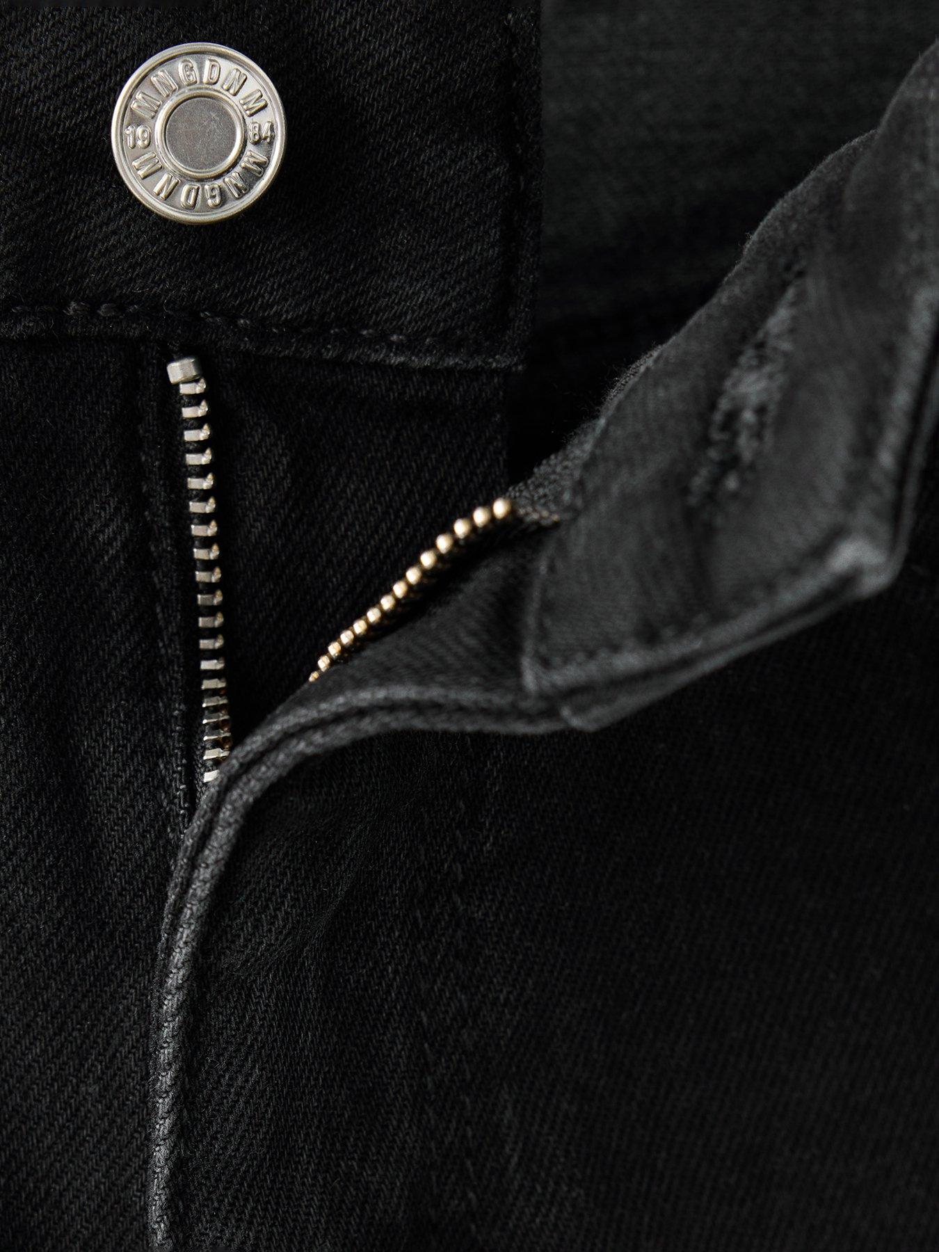 Image 5 of 5 of Mango Womens High-Waist Flared Jeans - Black