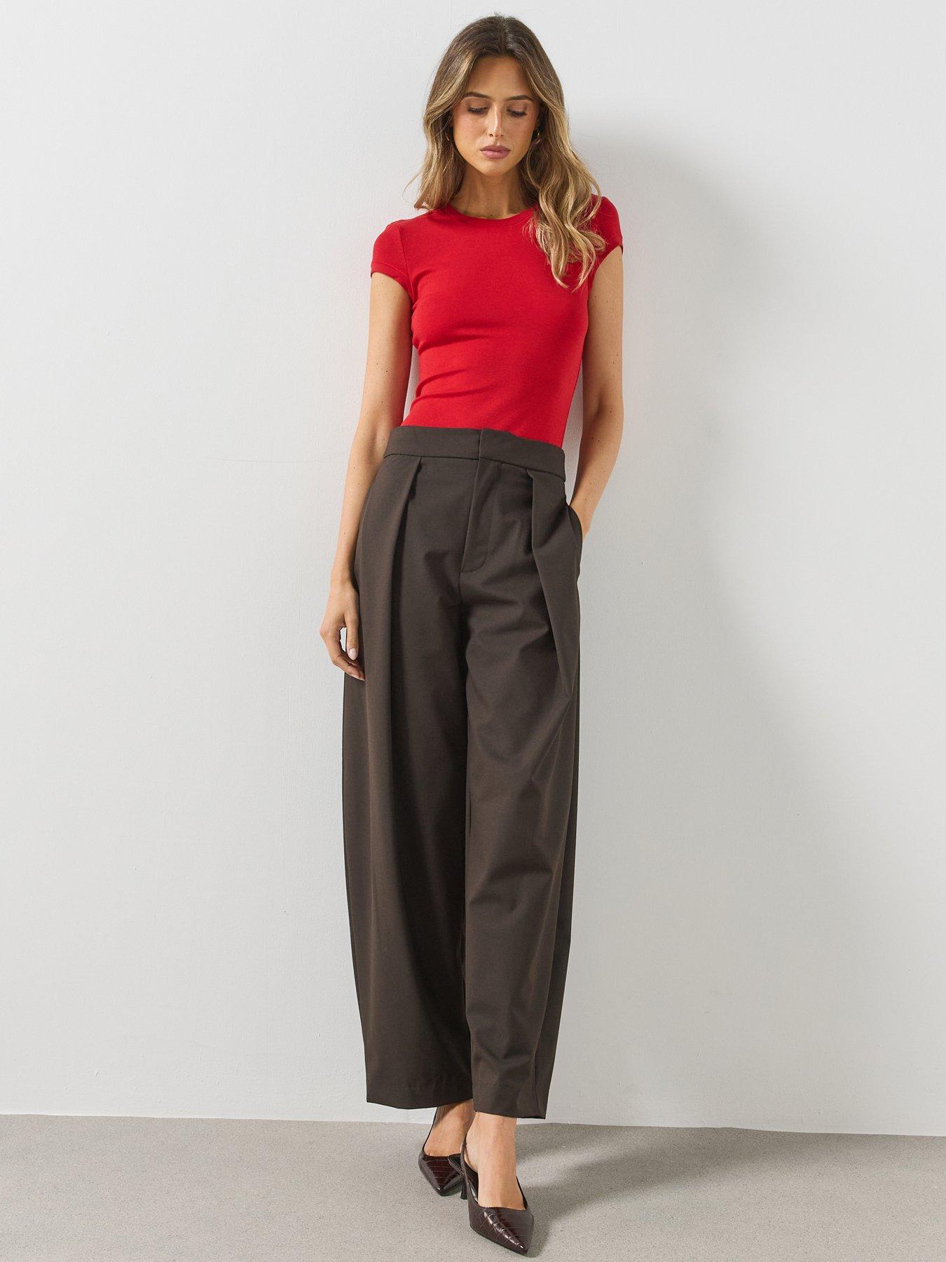 Image 5 of 5 of Mango Womens Fitted T-Shirt - Red