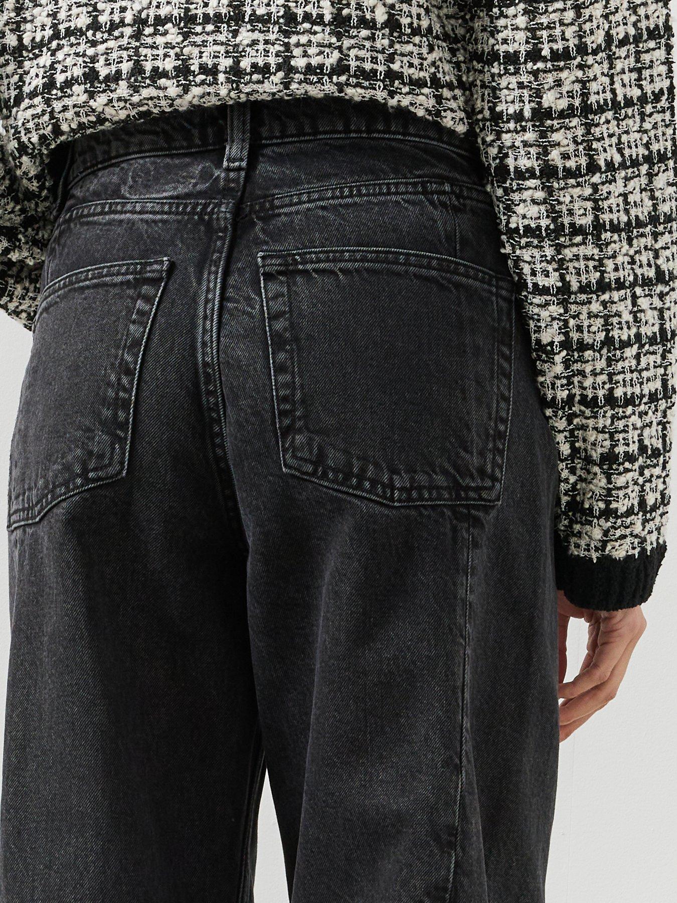Image 4 of 5 of Mango Womens High Rise Balloon Leg Jeans - Grey