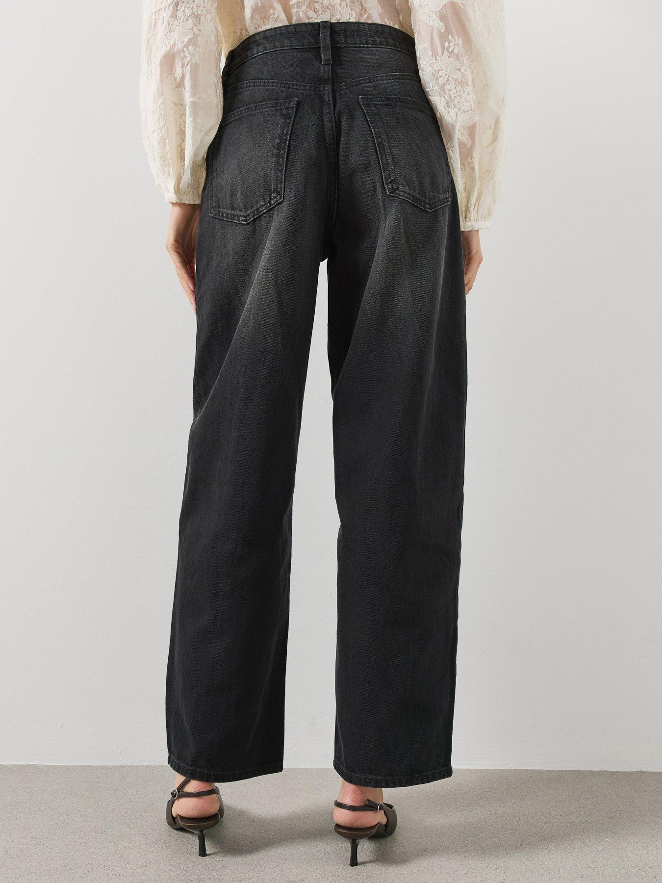 Image 2 of 6 of Mango Womens Bet High Rise Straight Leg Jeans - Grey
