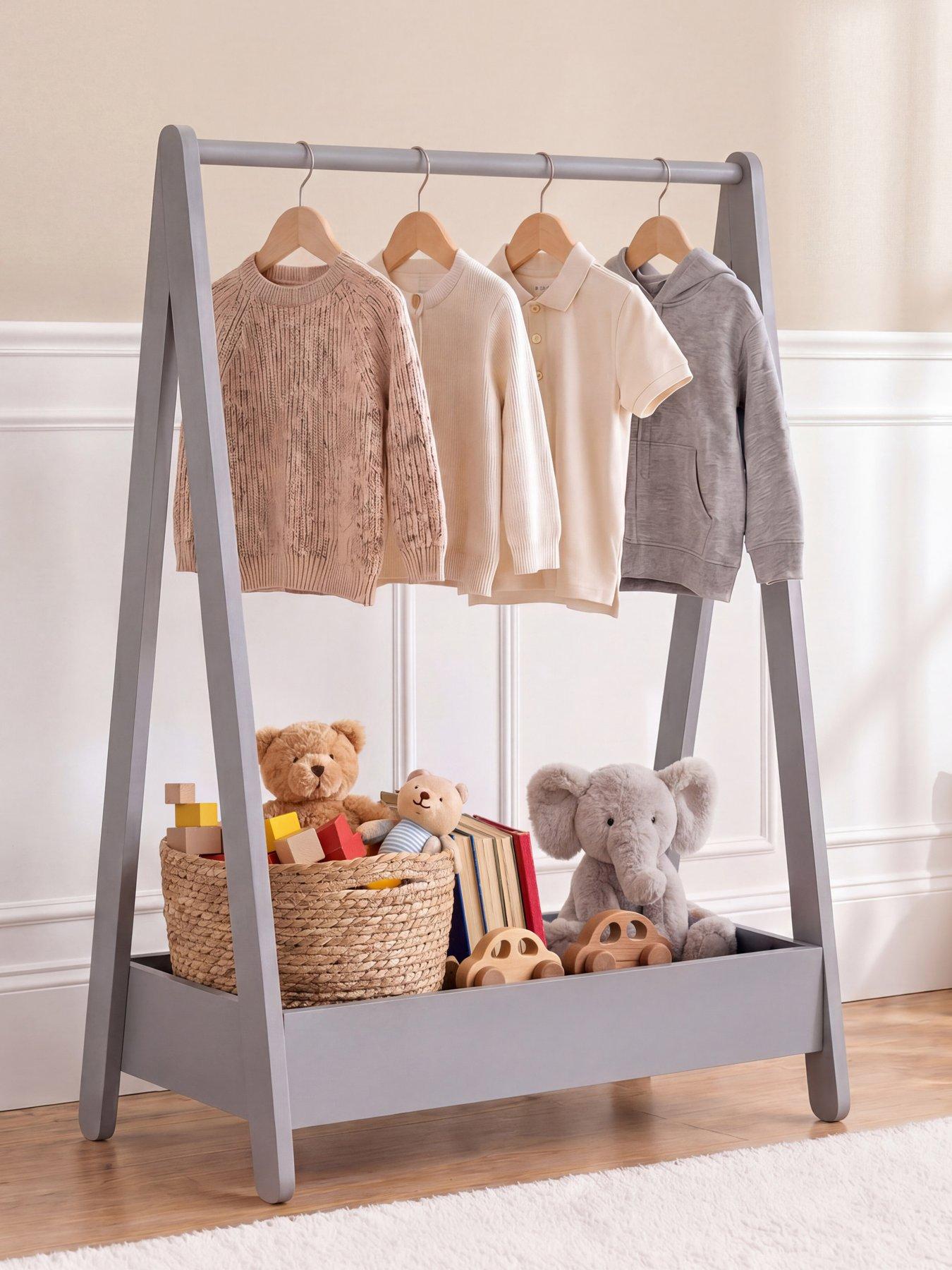 Vida Designs Junior Vida Kids Clothes Rack, Grey
