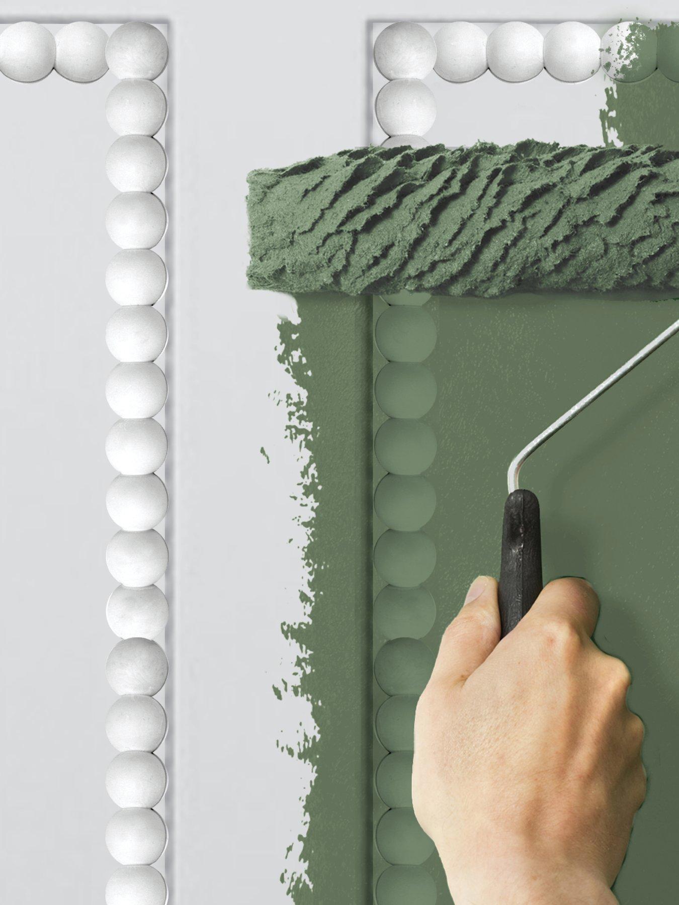 Image 5 of 8 of Wallpops Large Bobbin Paintable Moulding Trim