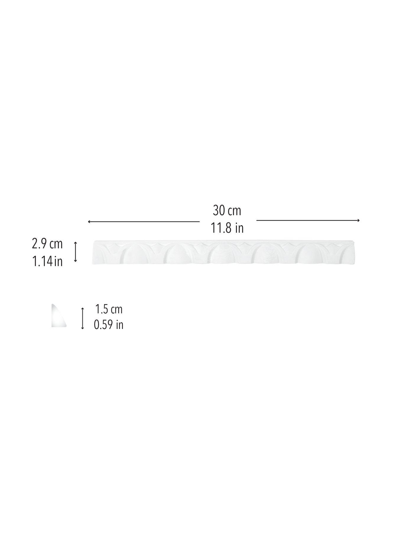 Image 6 of 8 of Wallpops Egg And Dart Paintable Moulding Trim