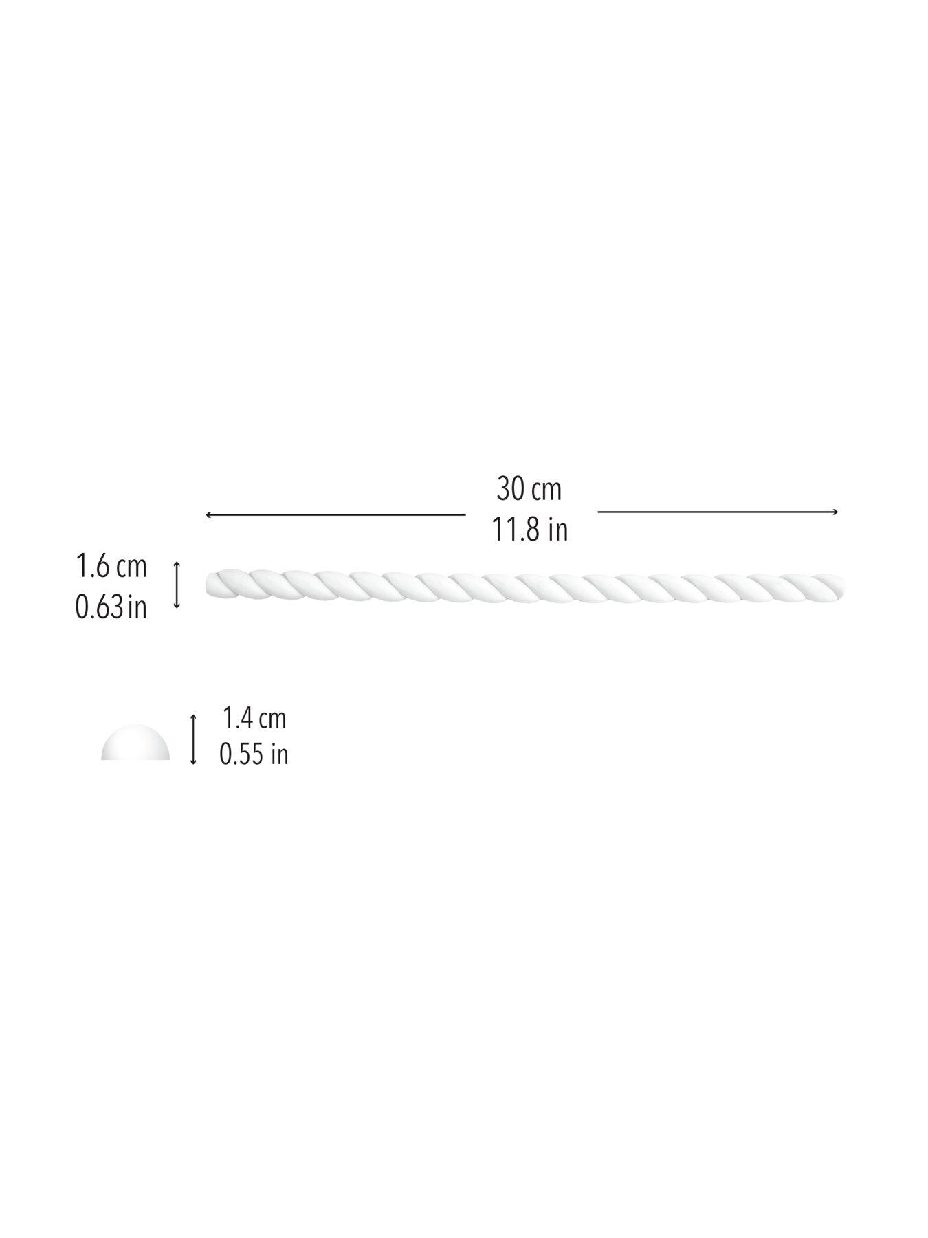Image 7 of 8 of Wallpops Rope Paintable Moulding Trim