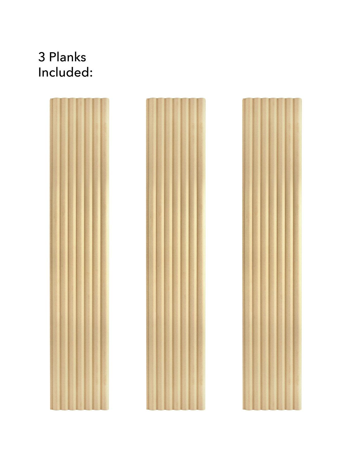 Image 7 of 7 of Wallpops Fluted Semi-circle Wood Wall Panels