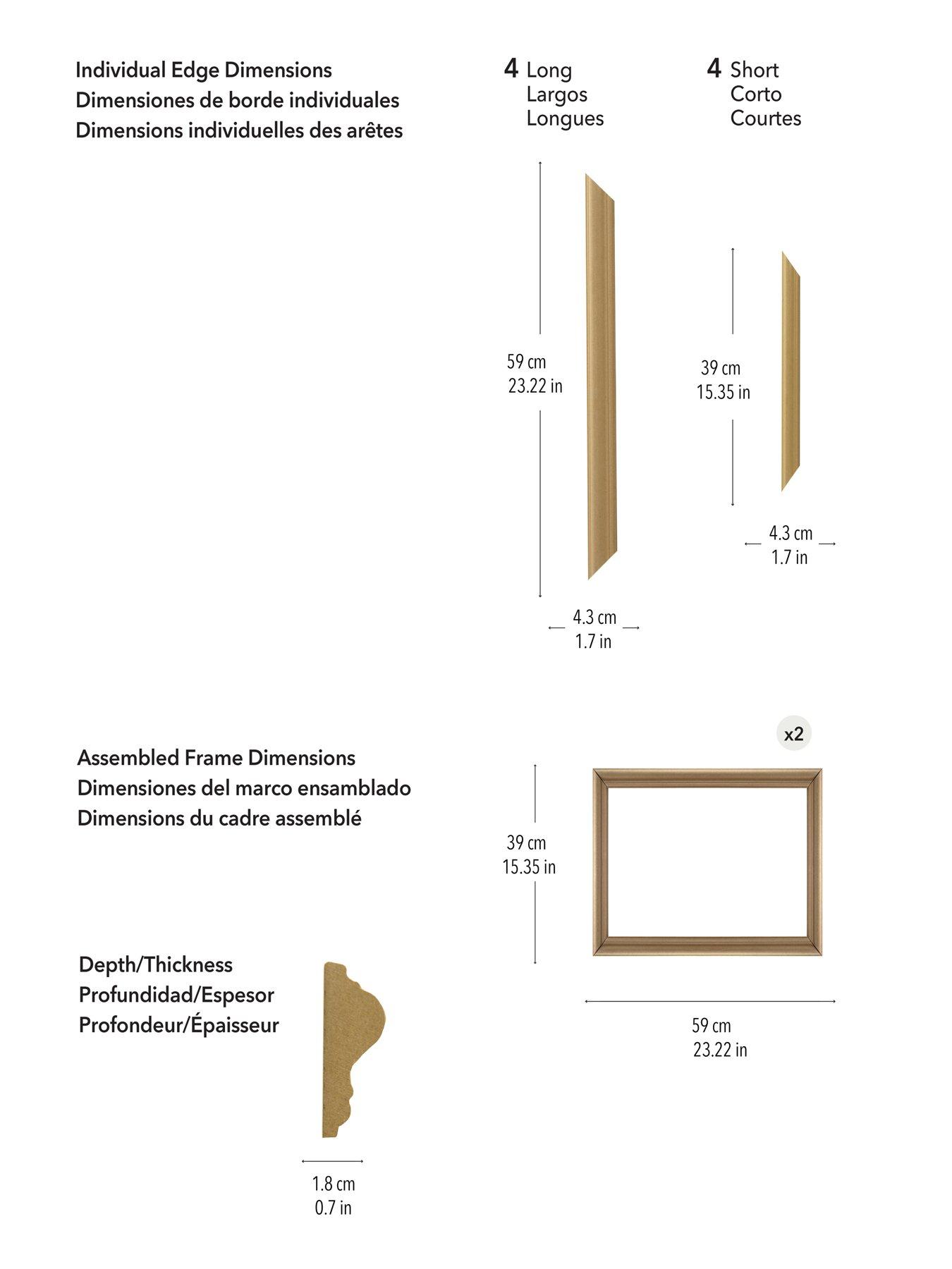 Image 6 of 8 of Wallpops Pre-mitred Box Moulding Wall Kit - Kit 1