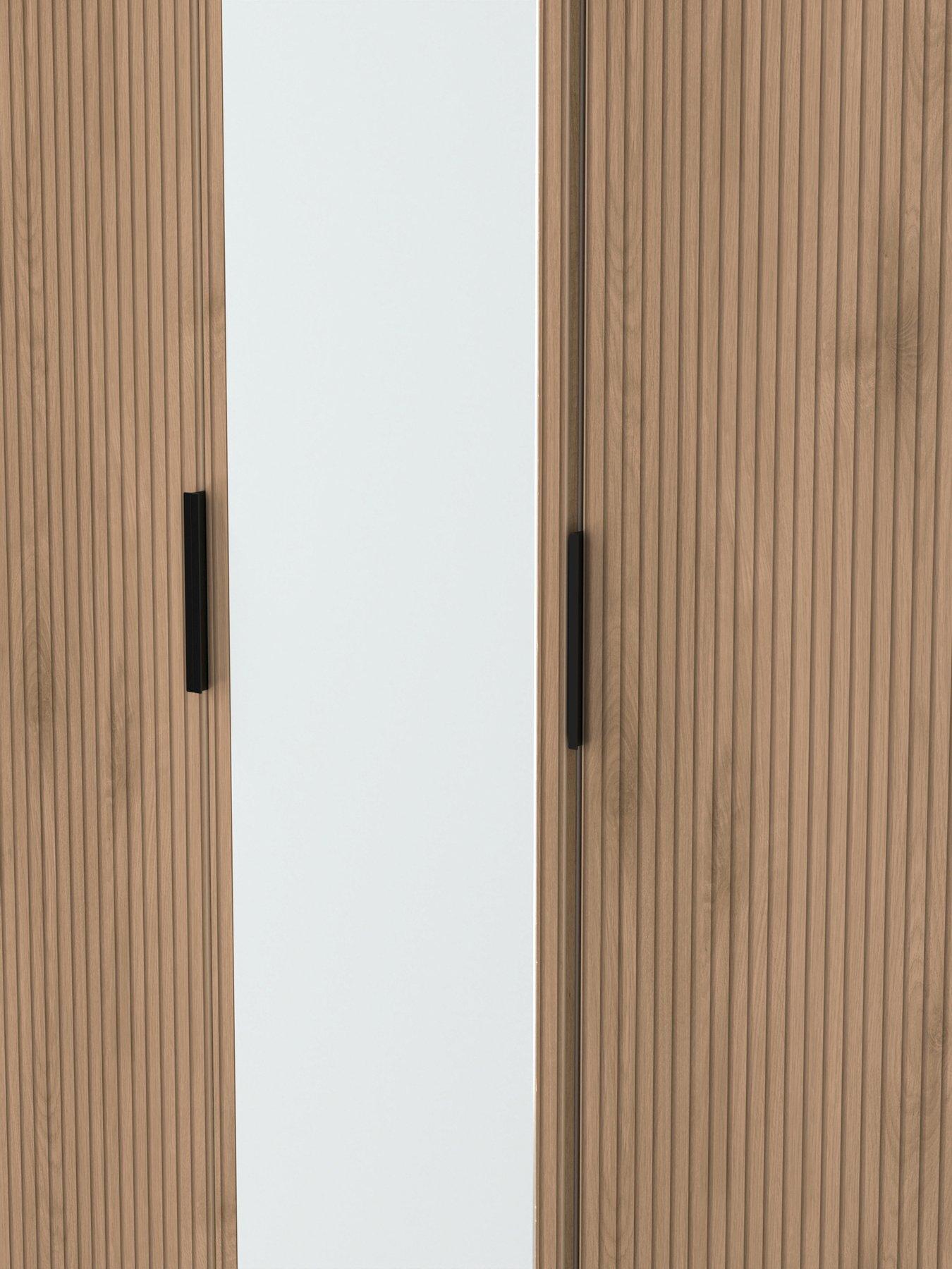 Image 4 of 7 of SWIFT Lane Tall 3 Door Mirrored Robe