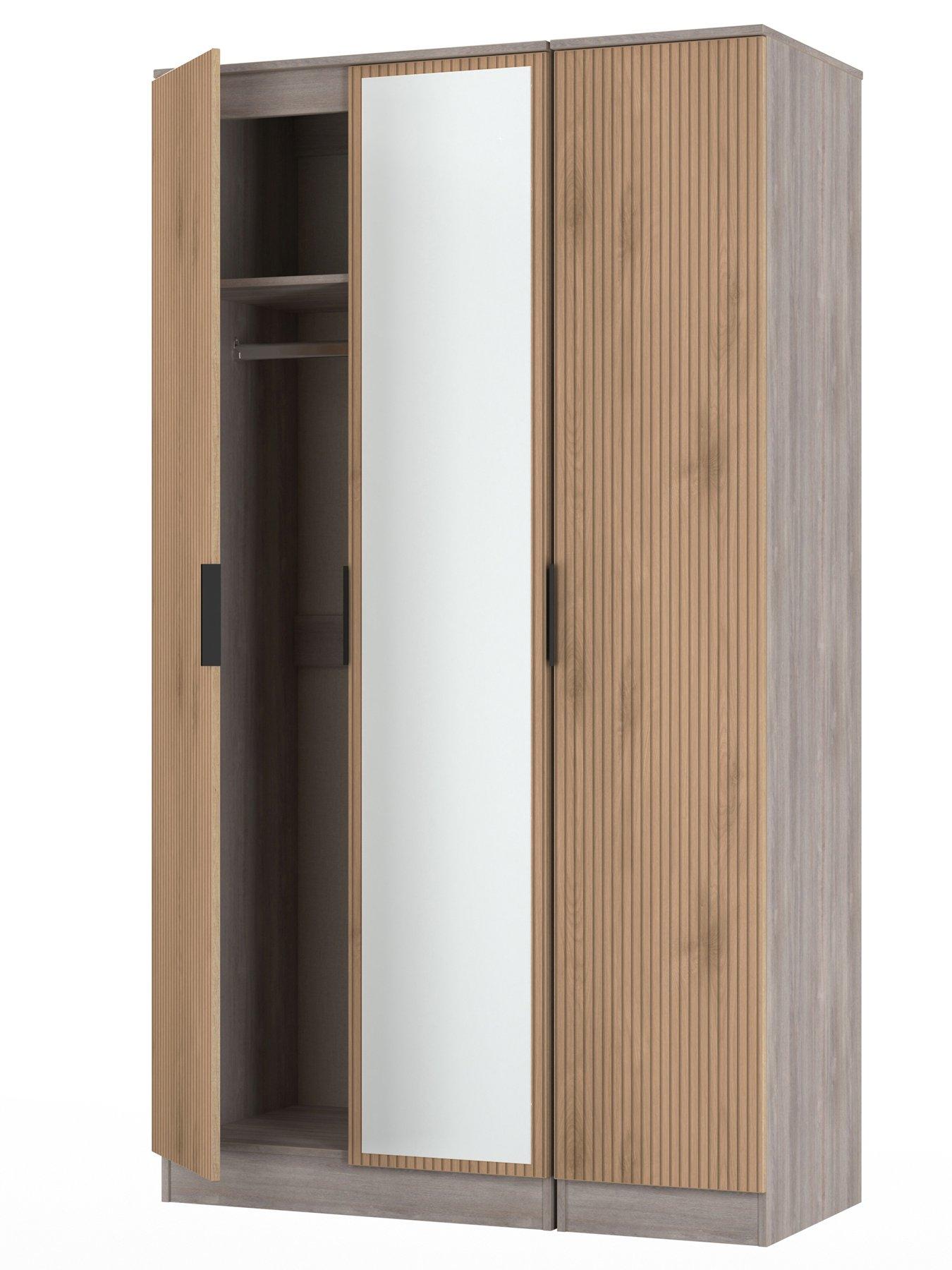 Image 5 of 7 of SWIFT Lane Tall 3 Door Mirrored Robe