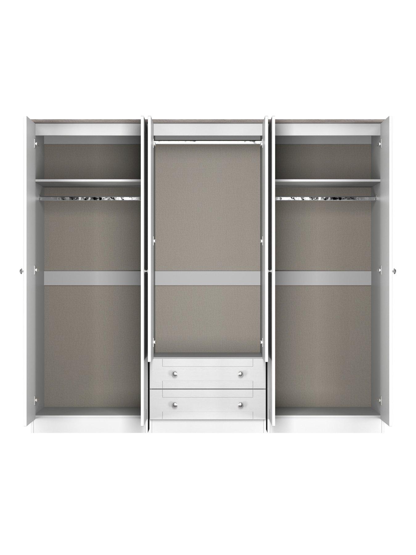 Image 6 of 6 of SWIFT Sydney Tall 6 Door 2 Drawer Double Mirror Wardrobe