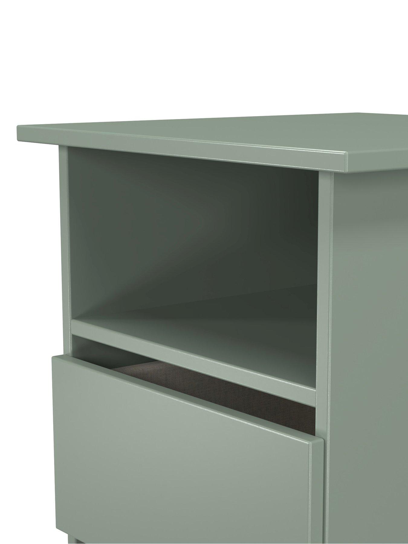 Image 4 of 6 of SWIFT Strata Bottom Drawer Lamp Table