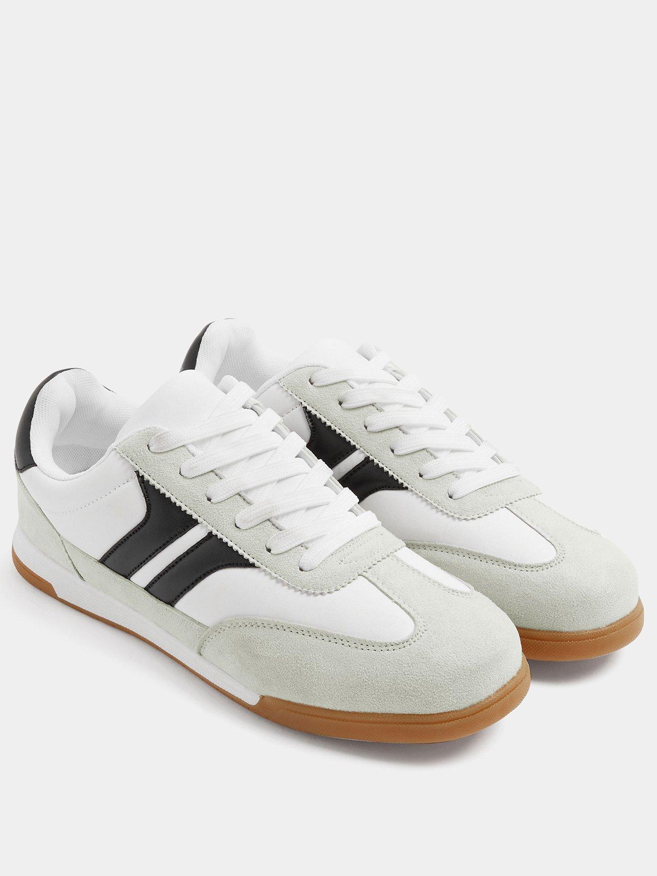 Image 2 of 4 of Yours Womens Wide Fit Padded Collar Lace-Up Trainers - White