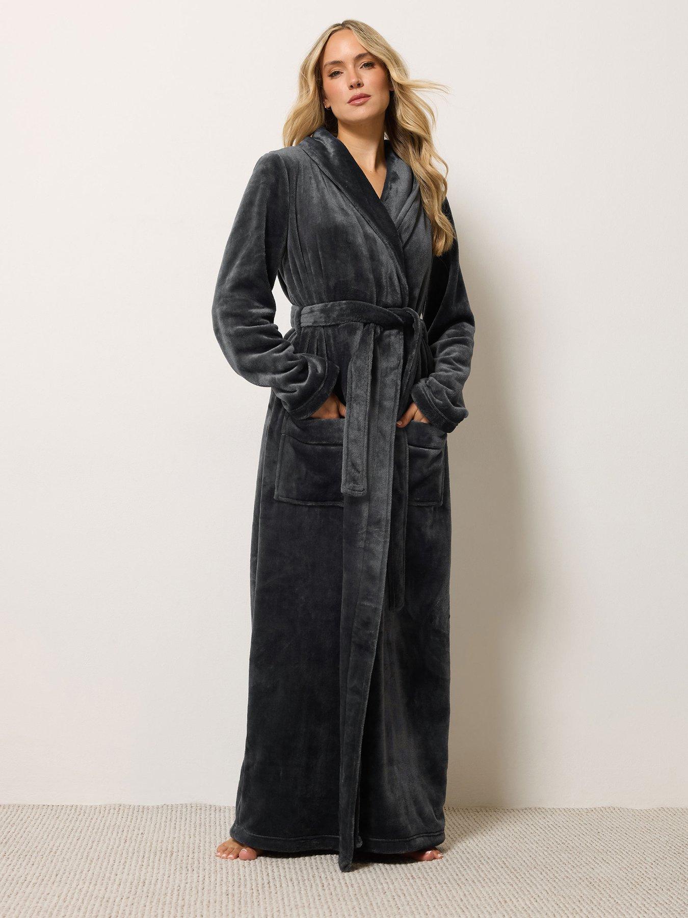 Image 3 of 4 of Long Tall Sally Tall Super Luxe Shawl Maxi Robe