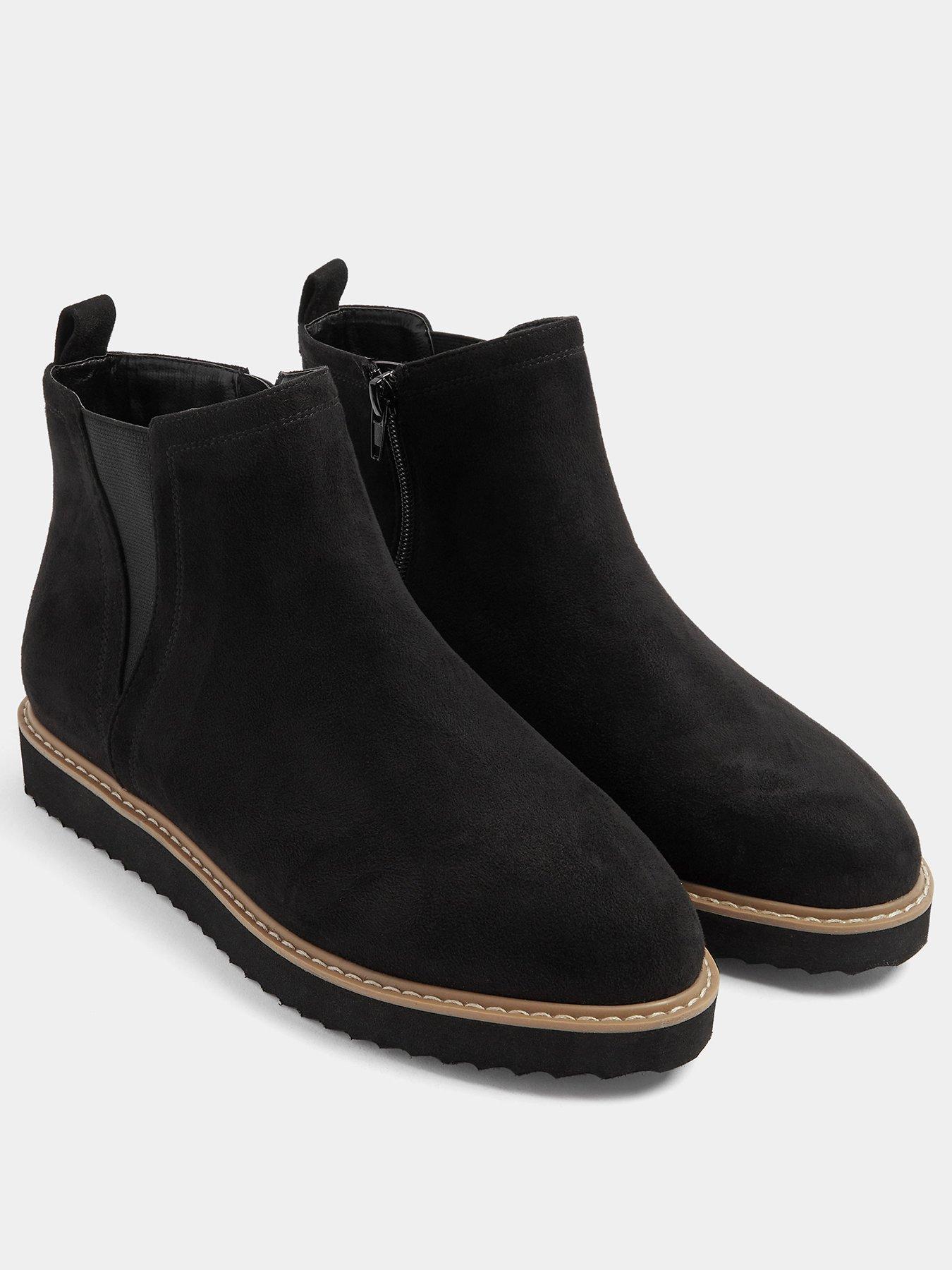 Image 2 of 4 of Yours Womens Extra Wide Fit Zip Chelsea Boot - Black