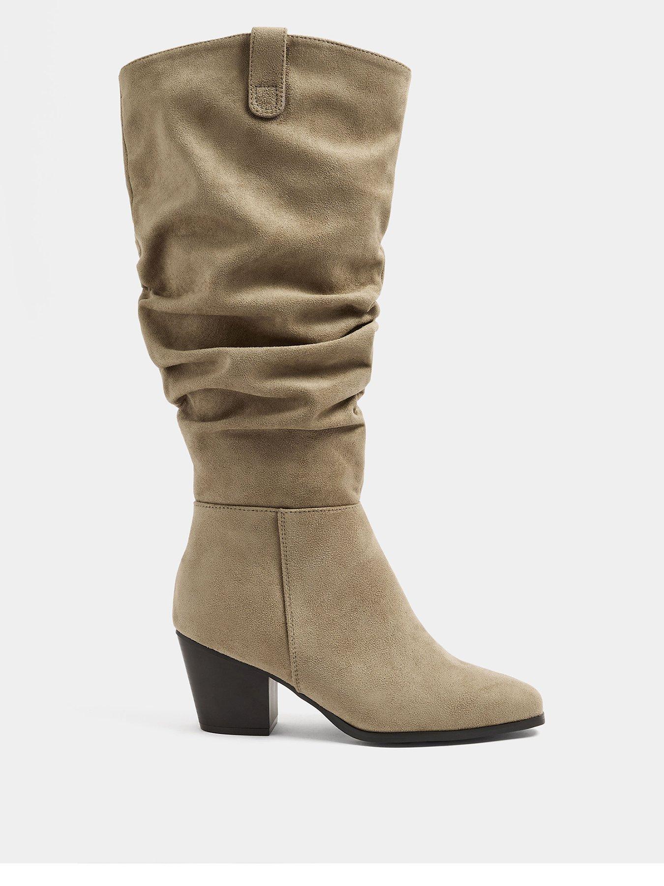 Image 1 of 4 of Yours Extra Wide Fit Western Block Heel Boot
