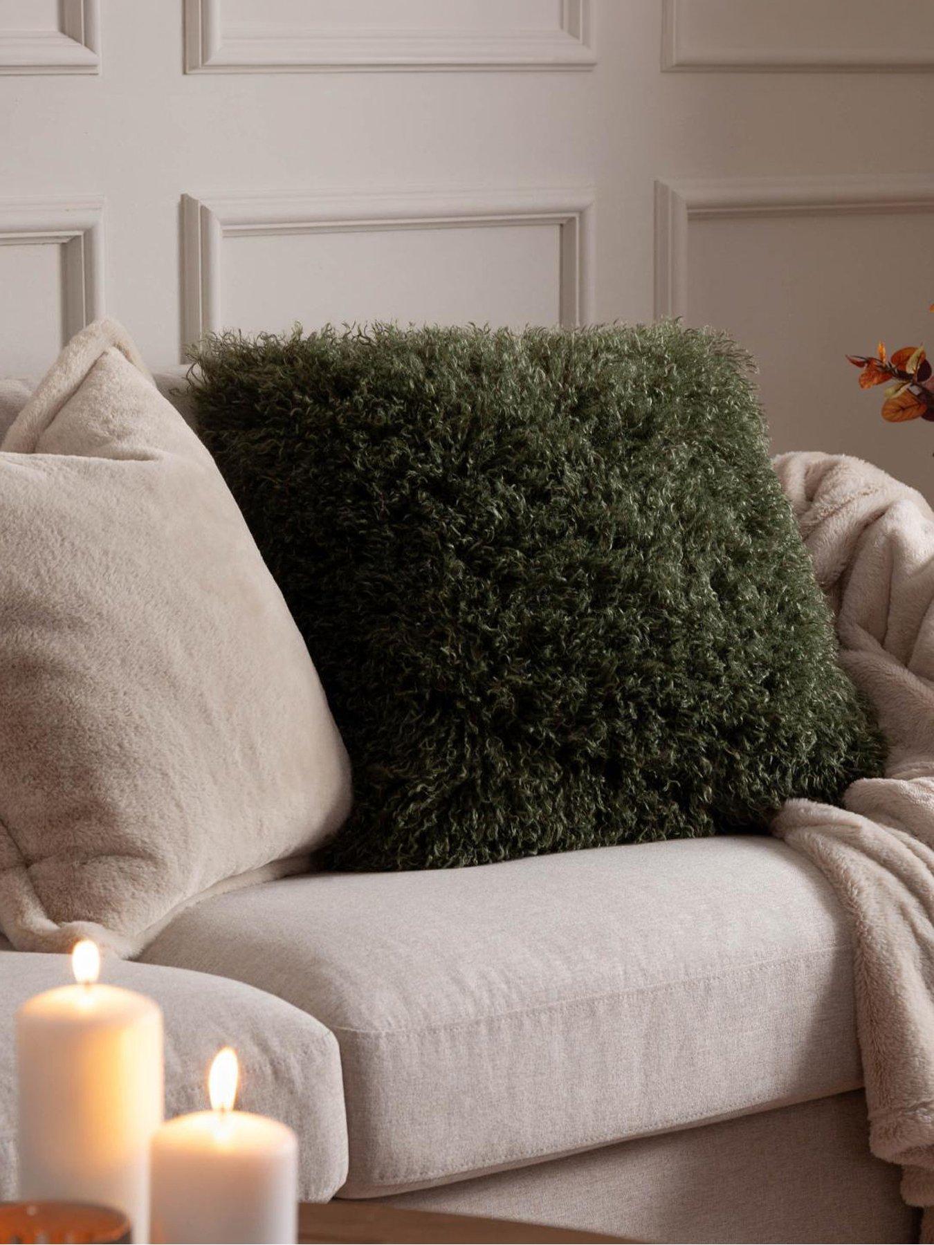 Image 5 of 5 of Furn ROWAN 50X50 POLYESTER CUSHION KHAKI