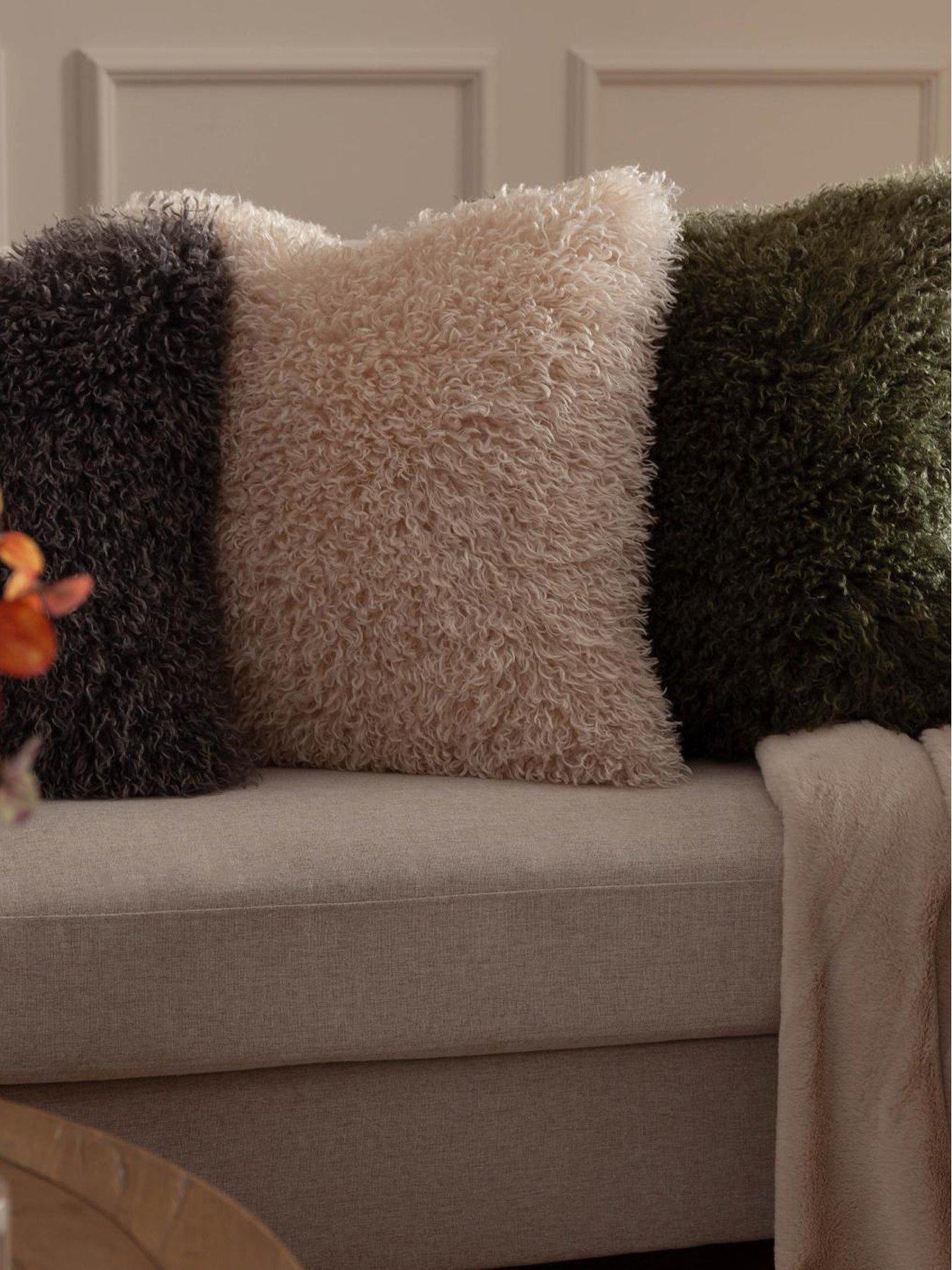 Image 6 of 6 of Furn ROWAN 50X50 POLYESTER CUSHION NATURAL