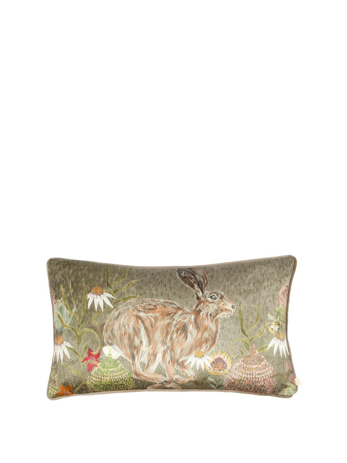 Image 2 of 6 of Wylder MEADOW BLOOM 30X50 POLYESTER CUSHION HAZE