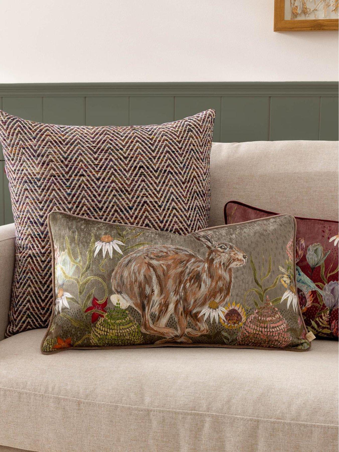 Image 6 of 6 of Wylder MEADOW BLOOM 30X50 POLYESTER CUSHION HAZE