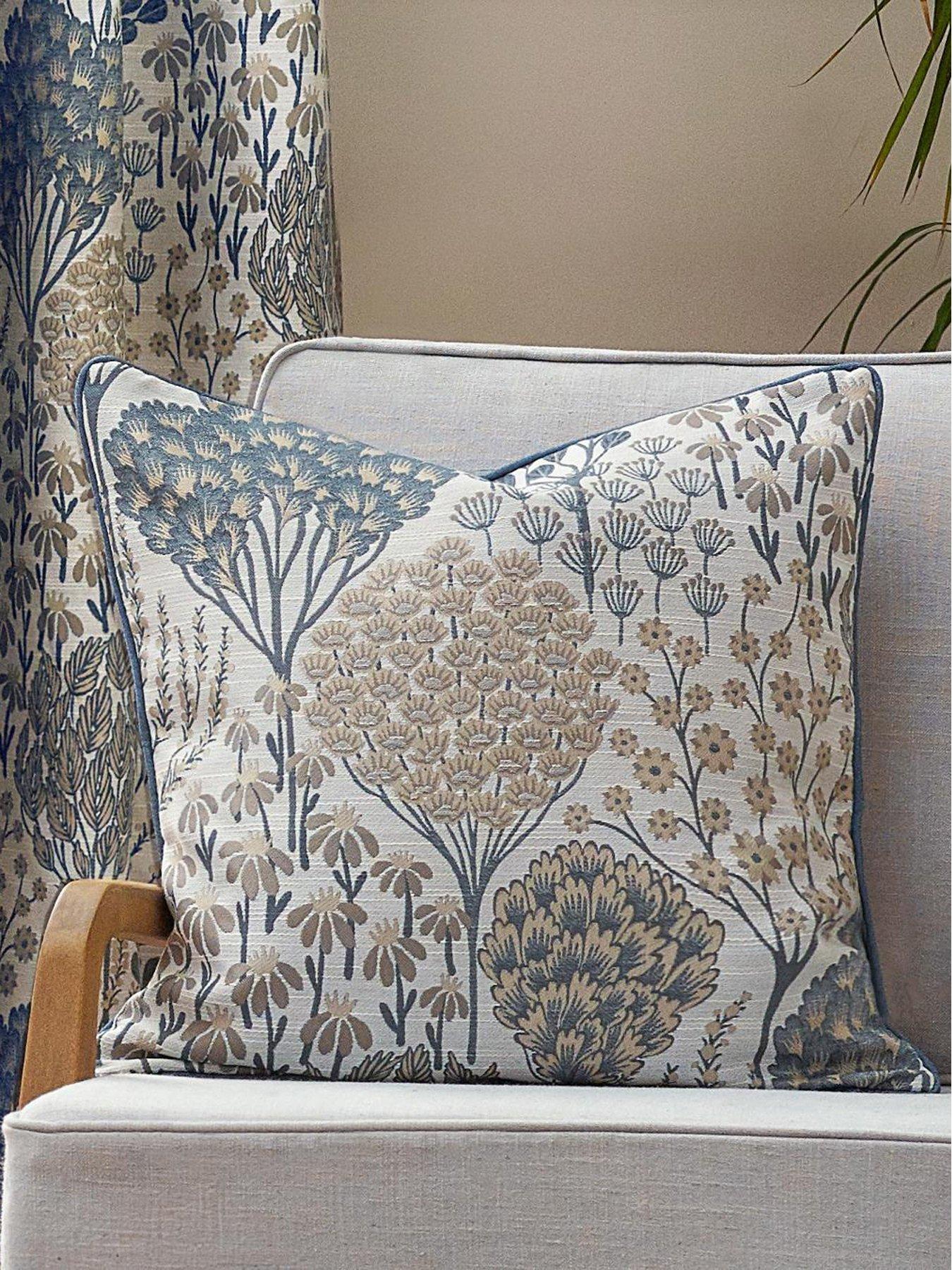 Image 1 of 4 of Wylder OPHELIA 50X50 POLYESTER CUSHION WEDGEWOOD