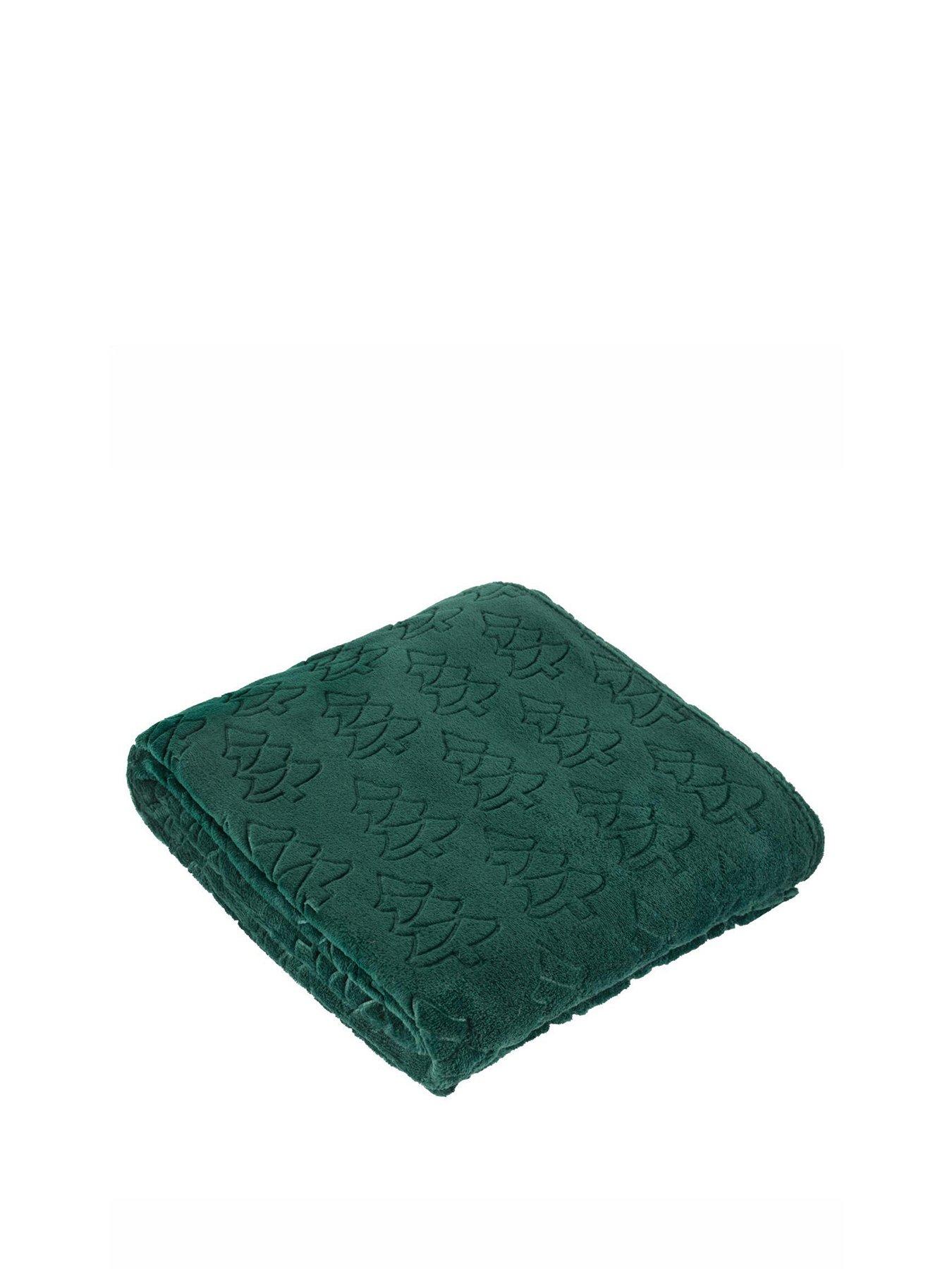 Image 2 of 5 of Furn FESTIVE TREES 140X180 THROW EMERALD