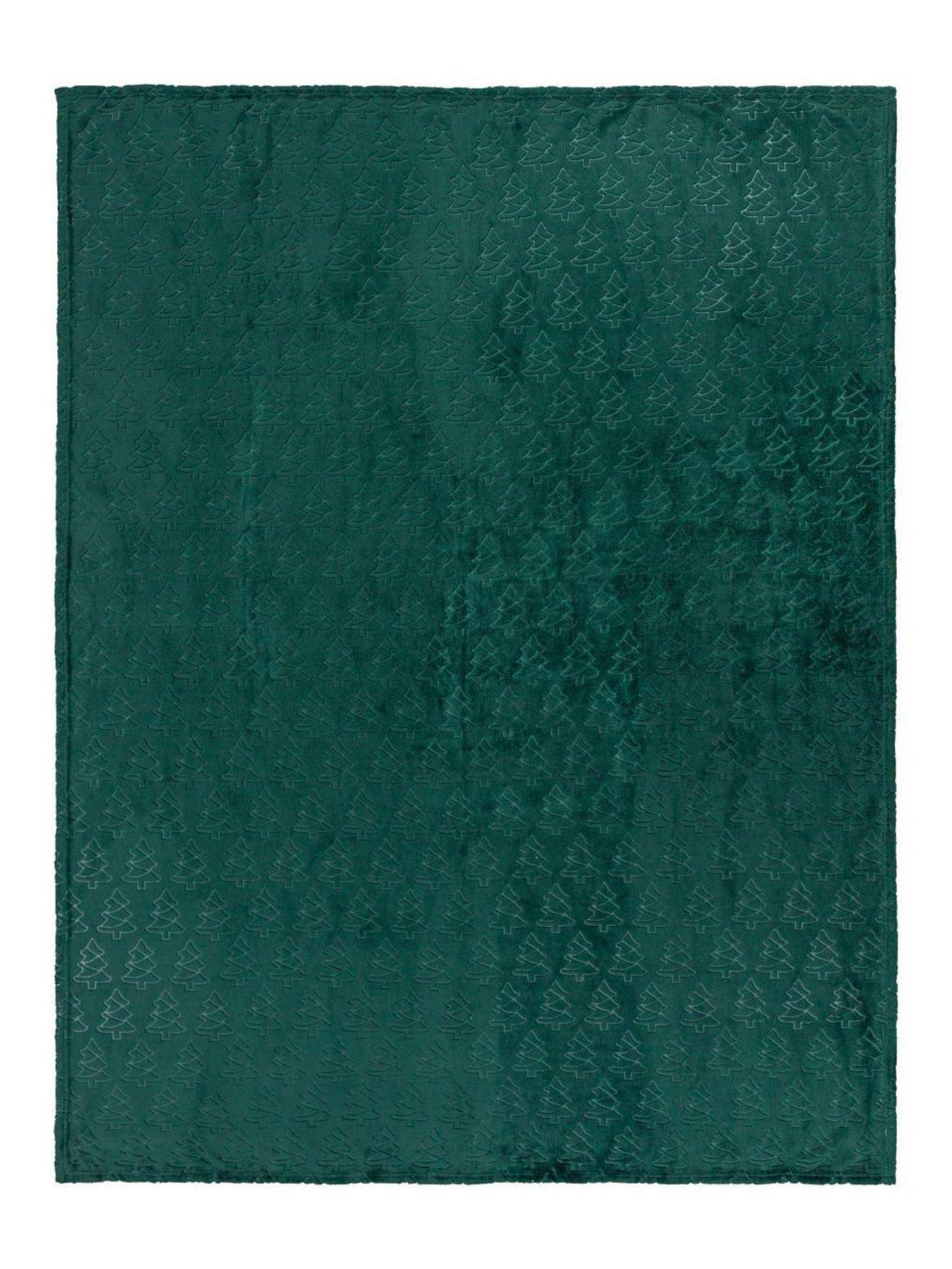 Image 3 of 5 of Furn FESTIVE TREES 140X180 THROW EMERALD