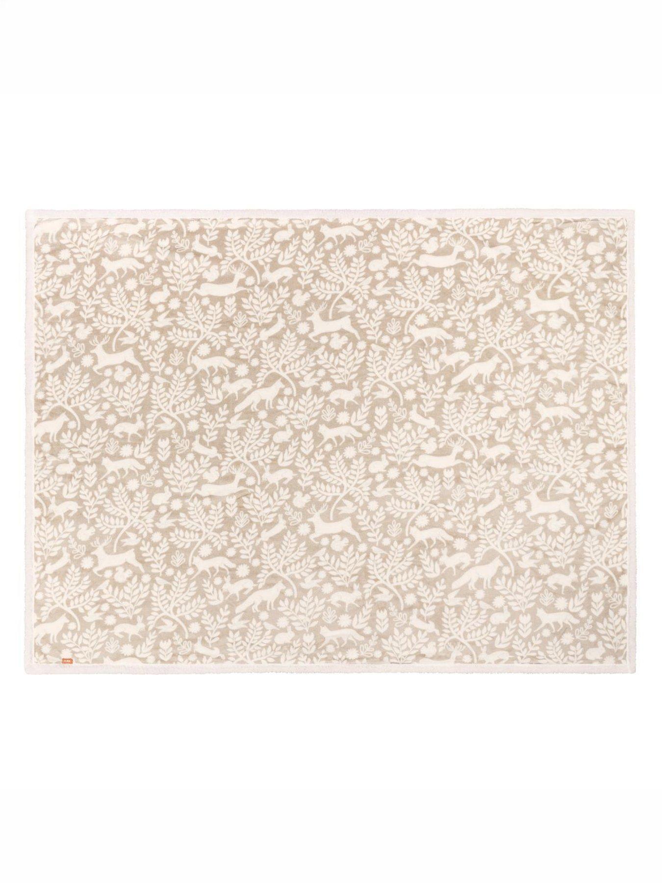 Image 3 of 4 of Furn SKANDI WOODLAND SHERPA 140X180 THROW SABLE