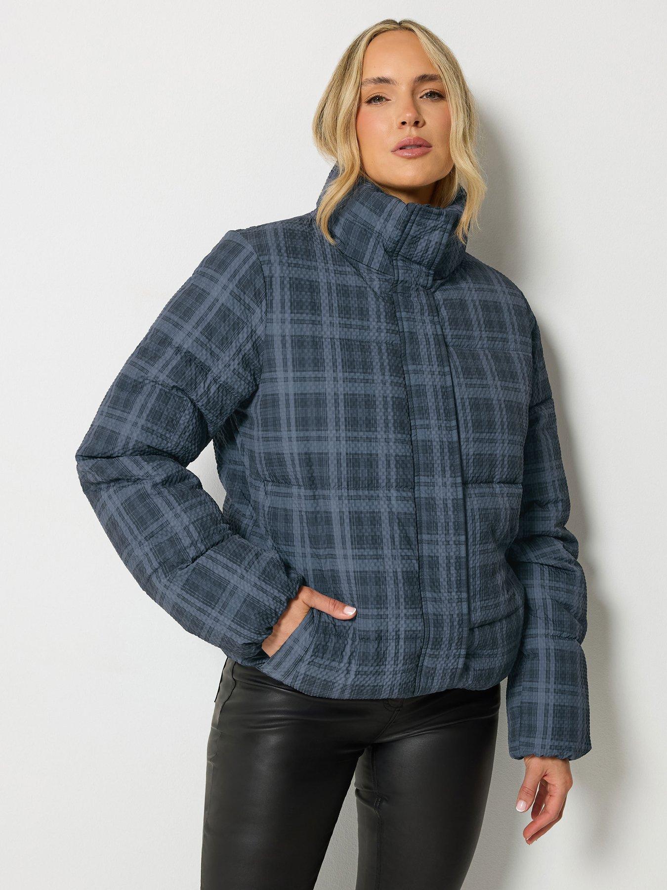 Image 1 of 4 of Long Tall Sally Tall Seersucker Check Coat