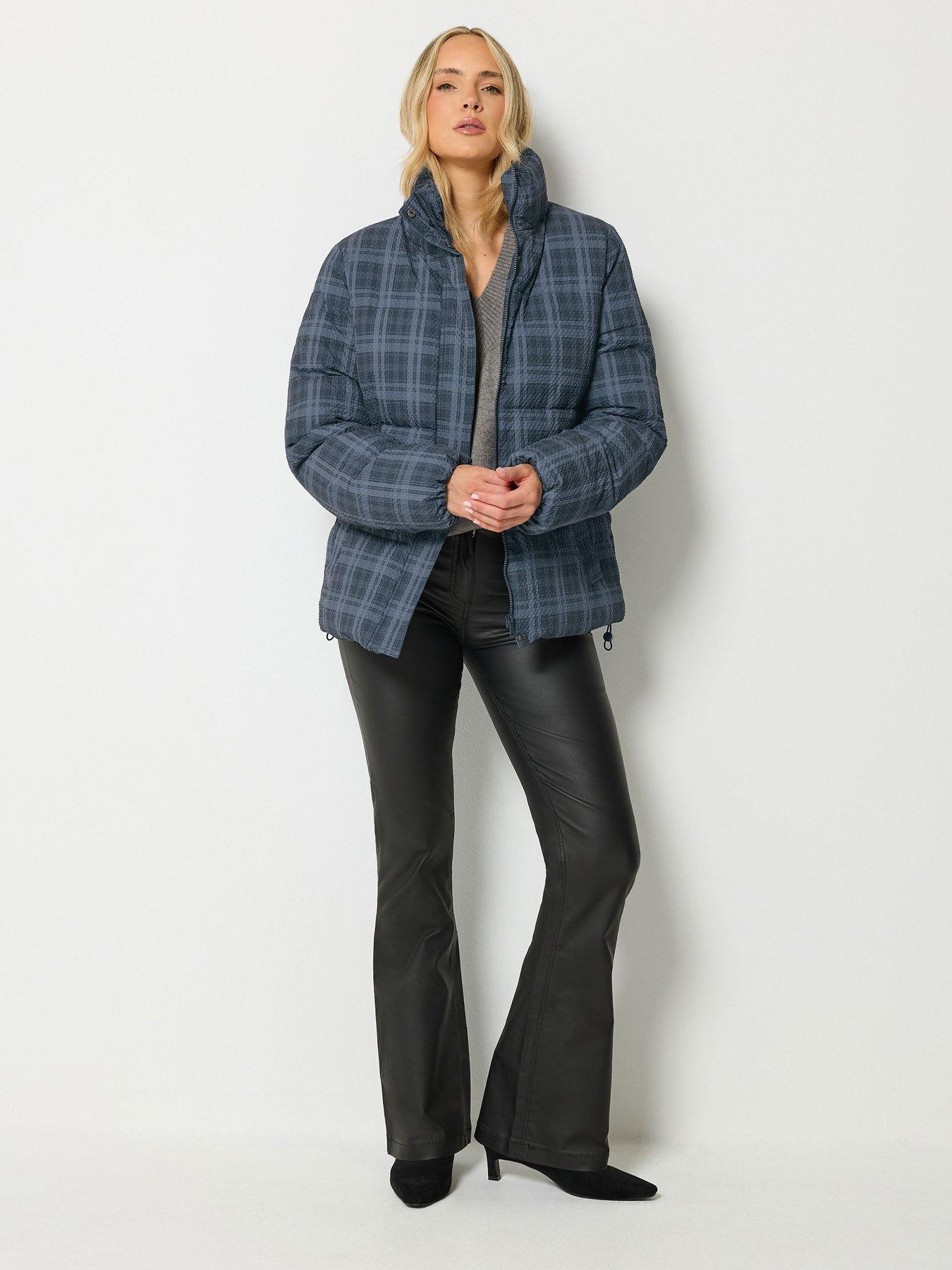 Image 3 of 4 of Long Tall Sally Tall Seersucker Check Coat