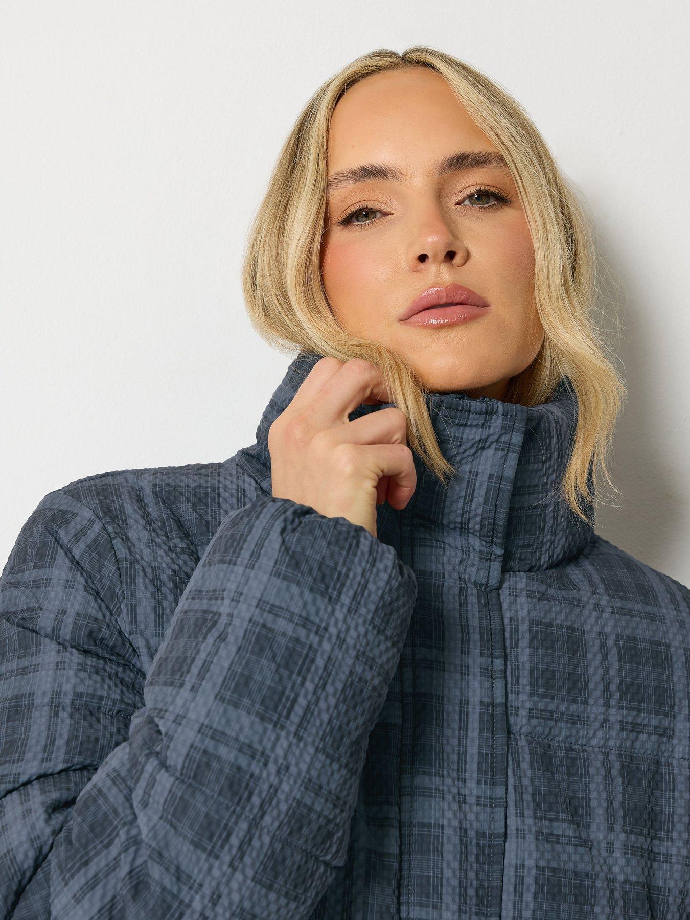 Image 4 of 4 of Long Tall Sally Tall Seersucker Check Coat