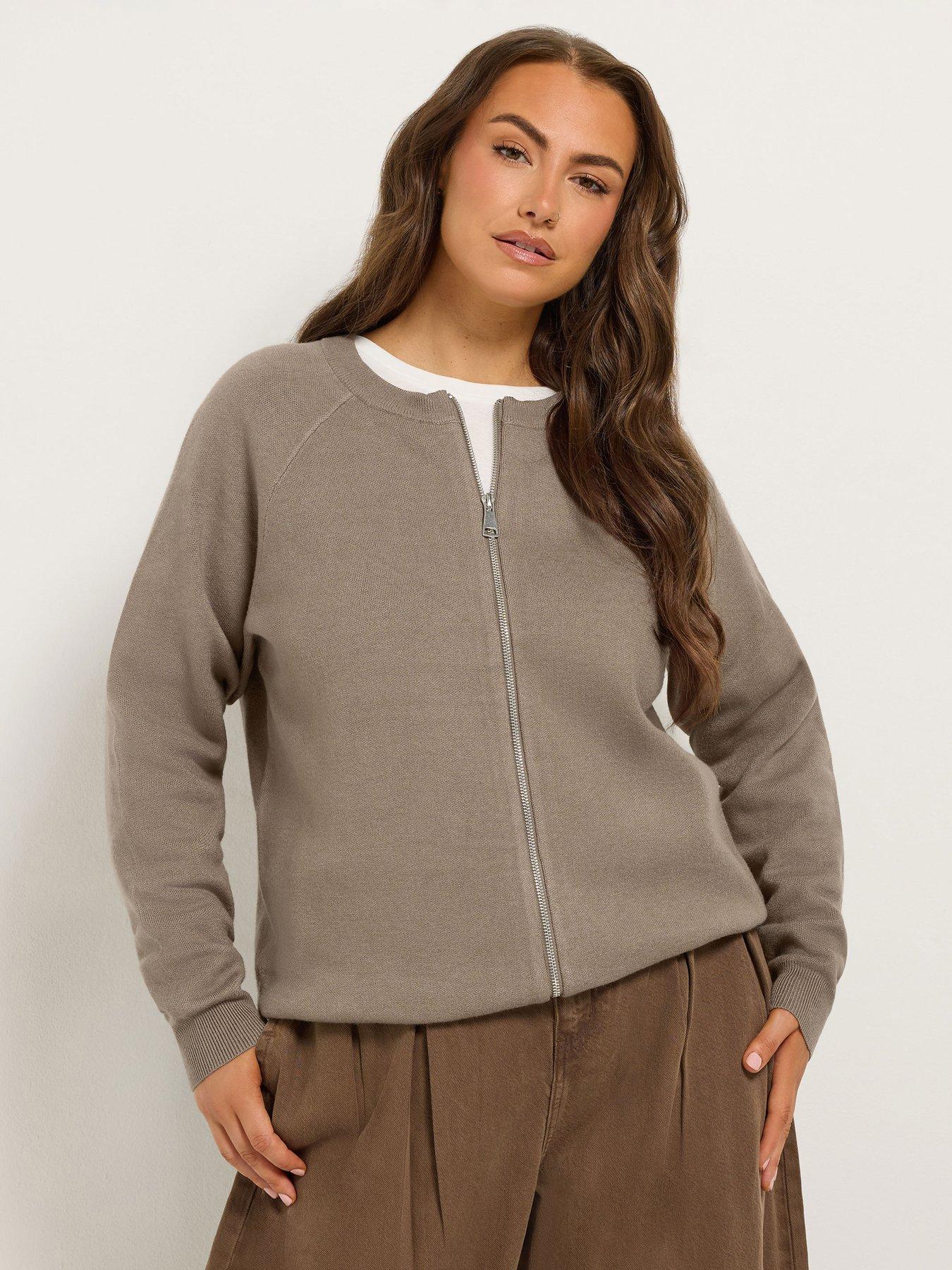 Image 1 of 4 of Yours Curve Crew Neck Bomber Jacket