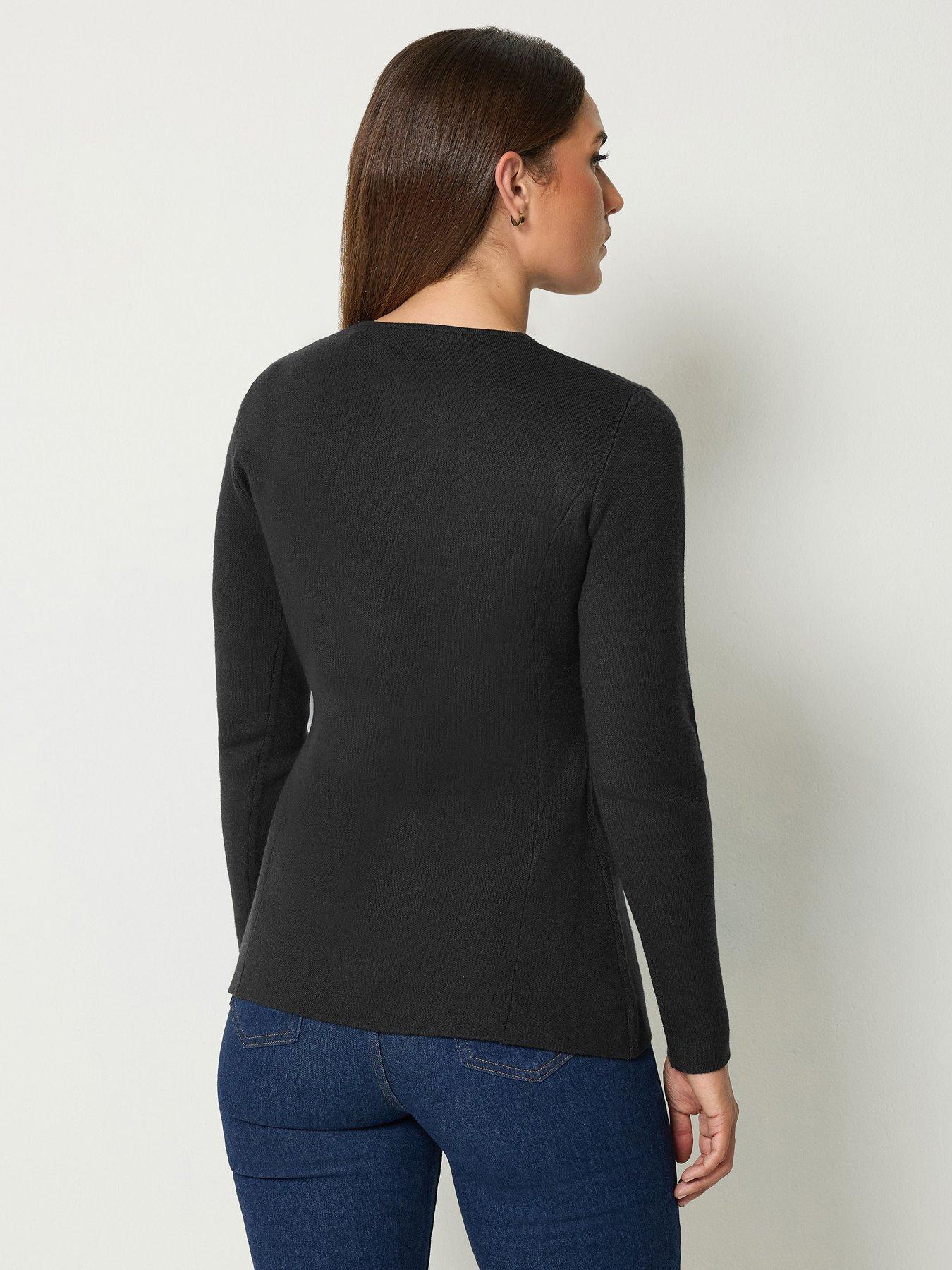 Image 2 of 4 of Yours Tall Peplum Knitted Cardigan