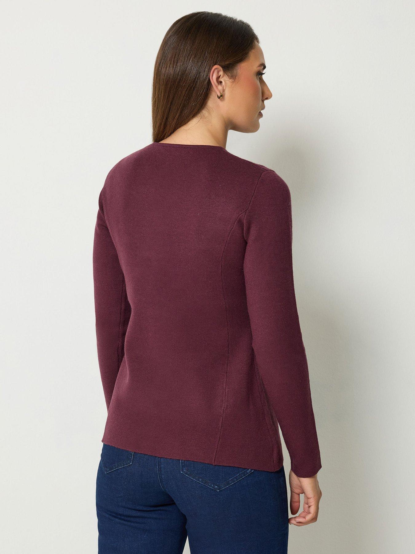 Image 2 of 4 of Yours Tall Peplum Knitted Cardigan