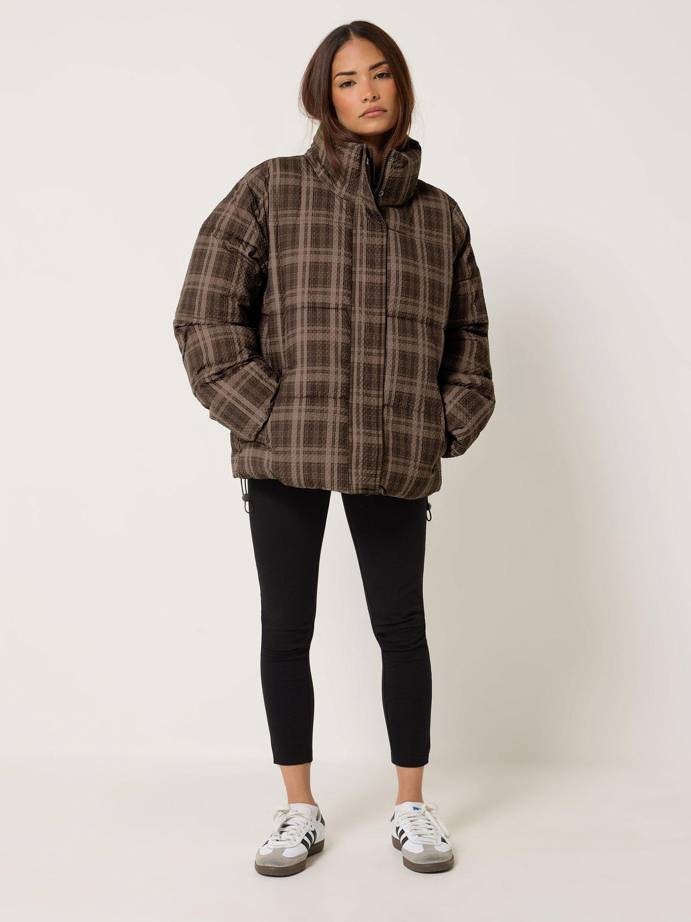Image 3 of 4 of PixieGirl Petite Check Puffer Coat
