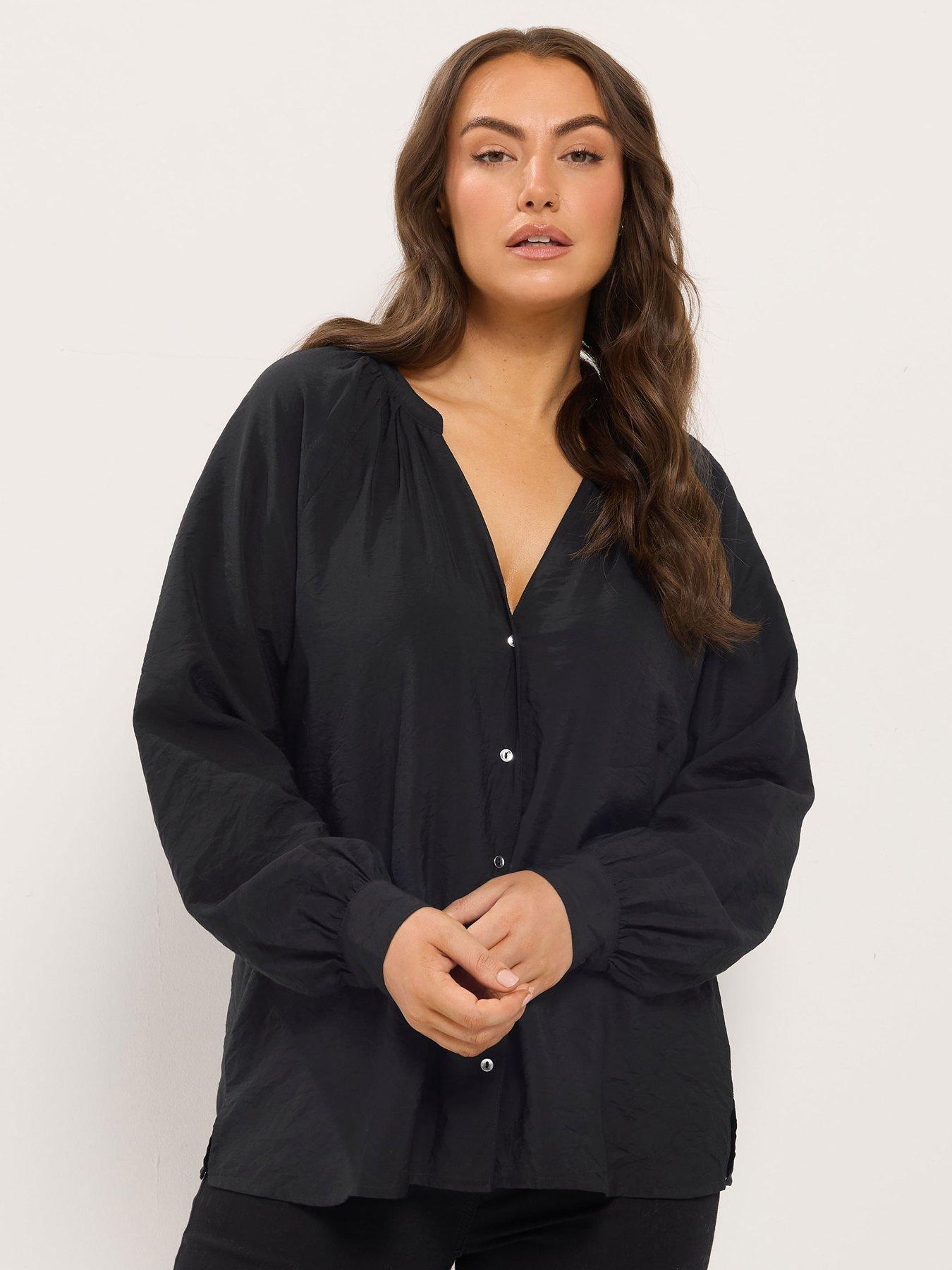 Image 1 of 4 of Yours Curve Button Through Blouse