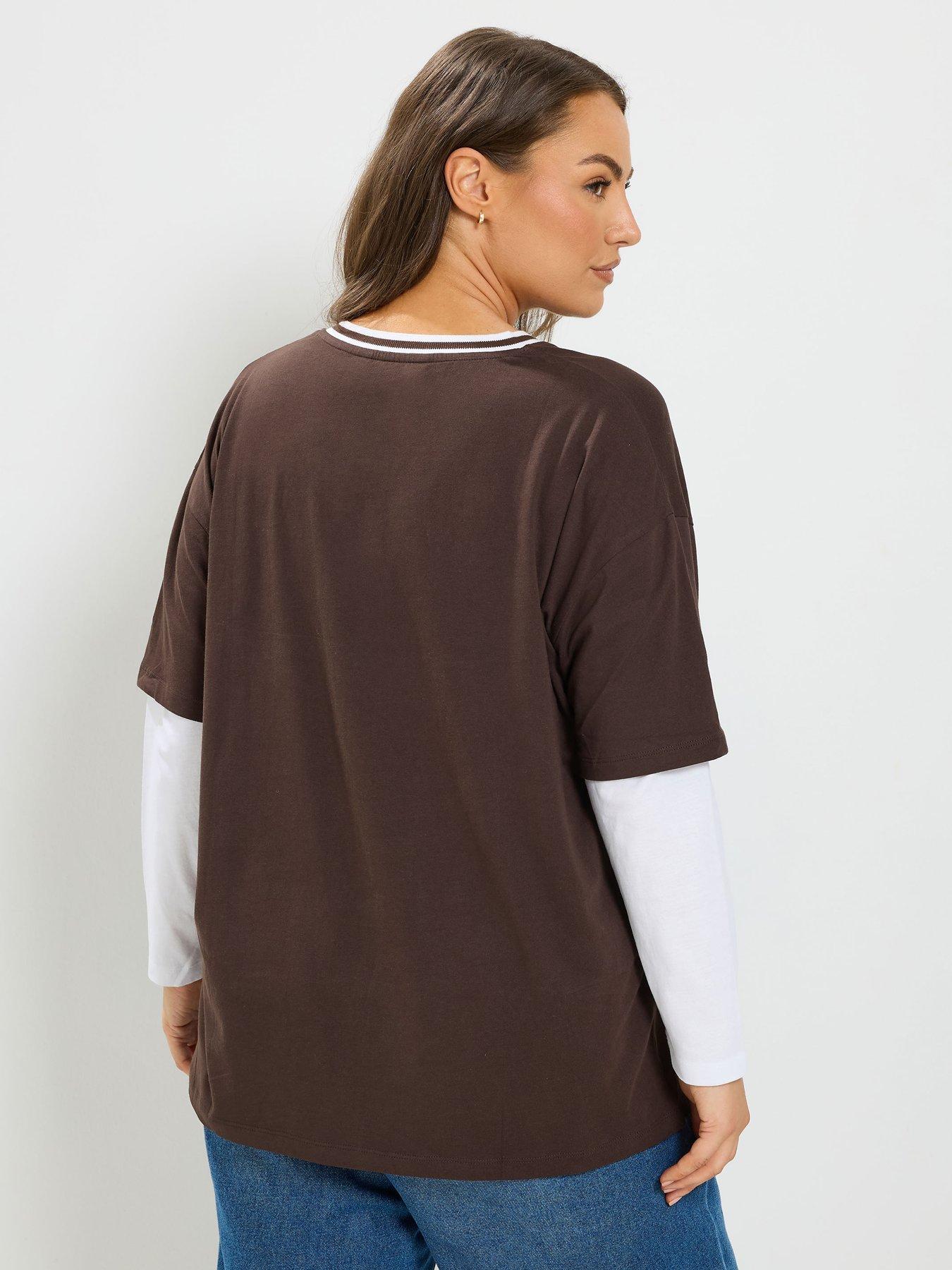 Image 2 of 4 of Yours Curve 2 In 1 Varsity Top