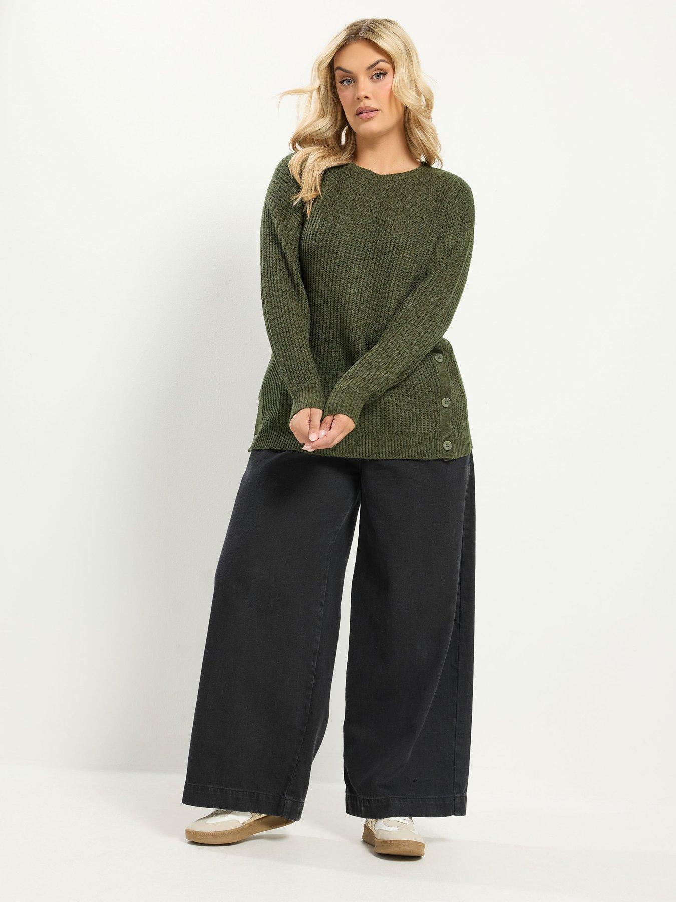 Image 3 of 4 of Yours Curve Button Side Jumper