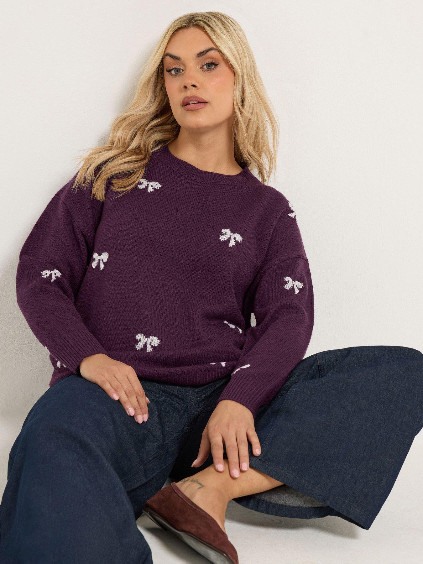Image 1 of 4 of Yours Curve Jacquard Jumper