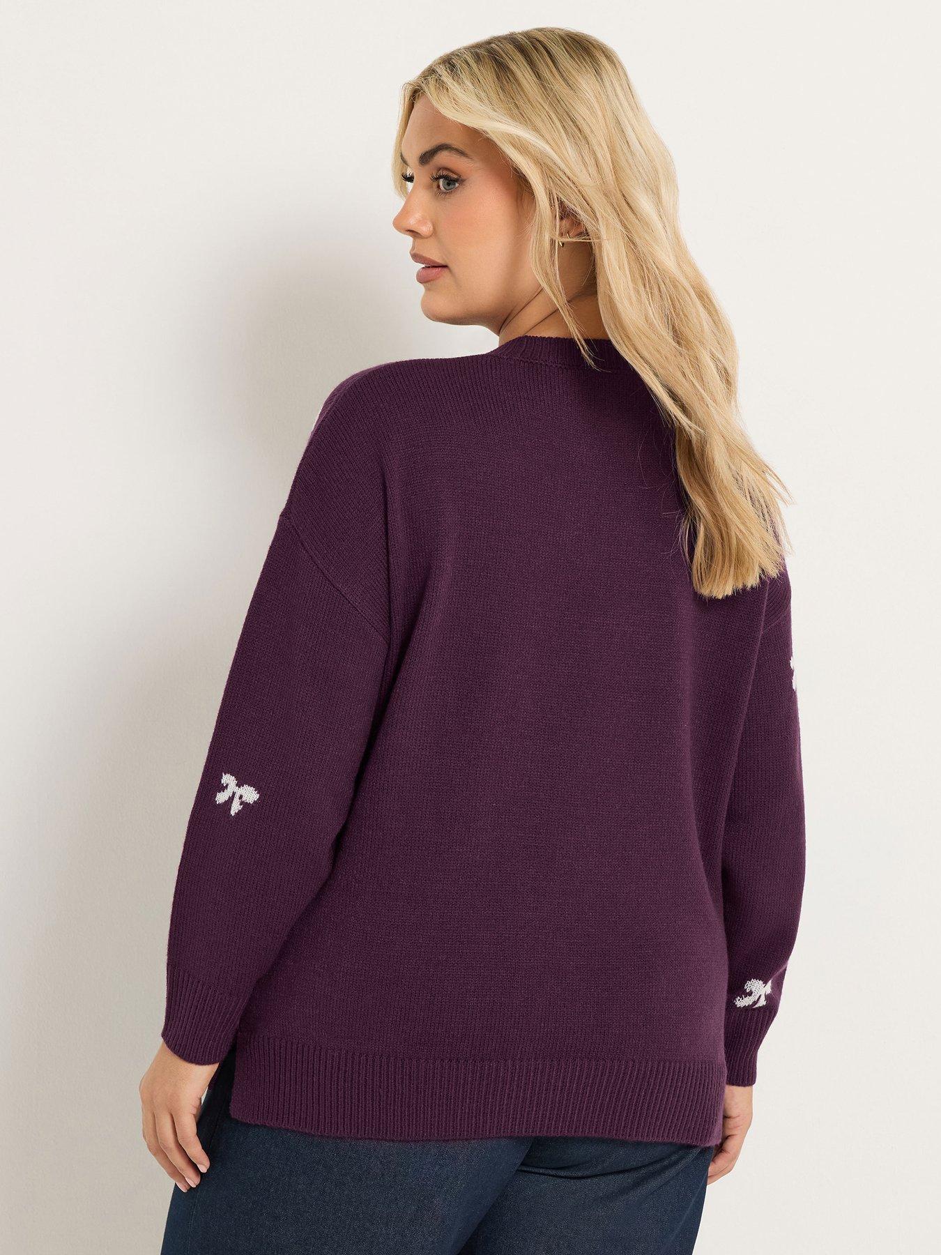 Image 2 of 4 of Yours Curve Jacquard Jumper
