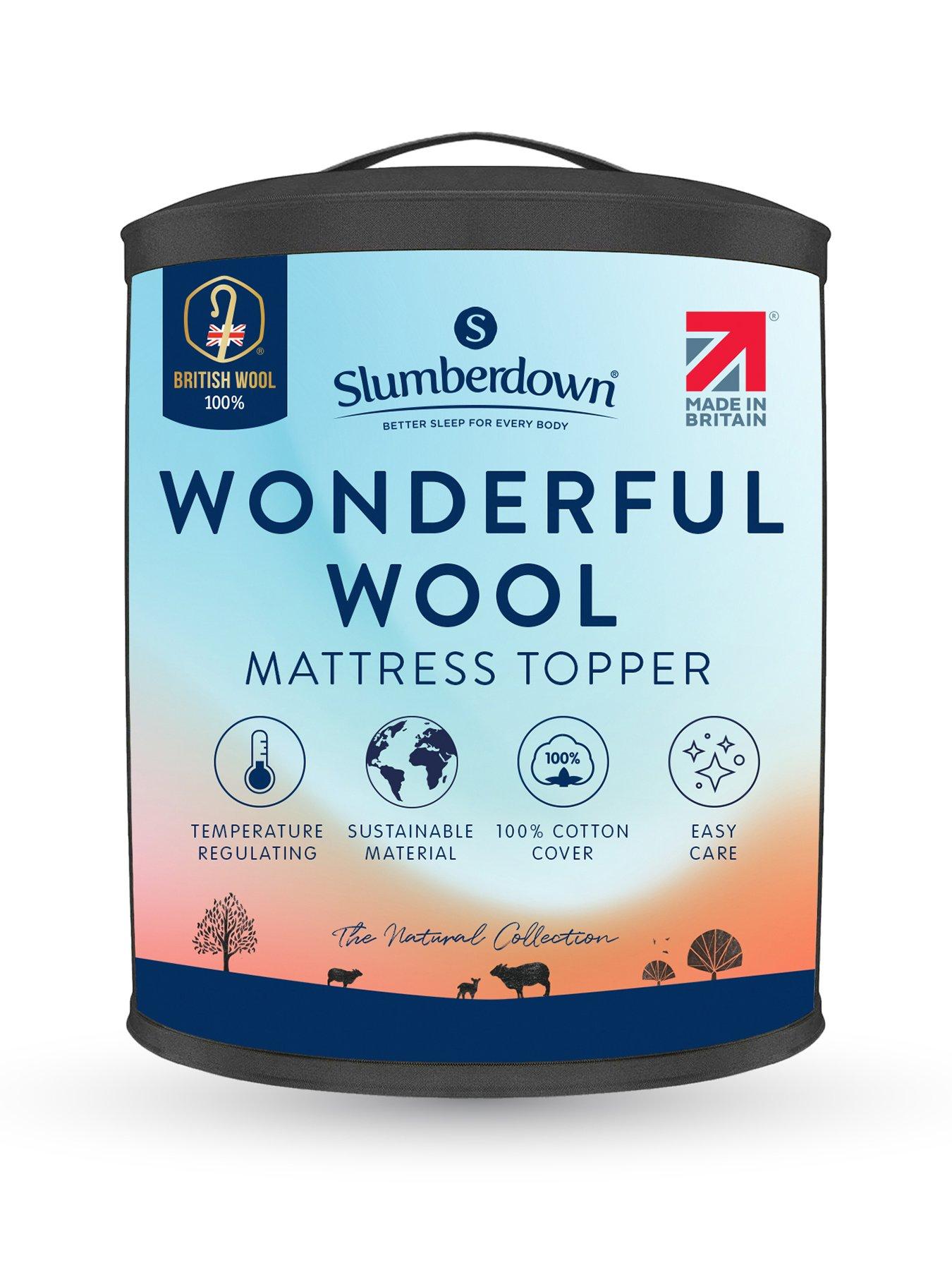 Image 1 of 6 of Slumberdown Wonderful Wool Mattress Topper