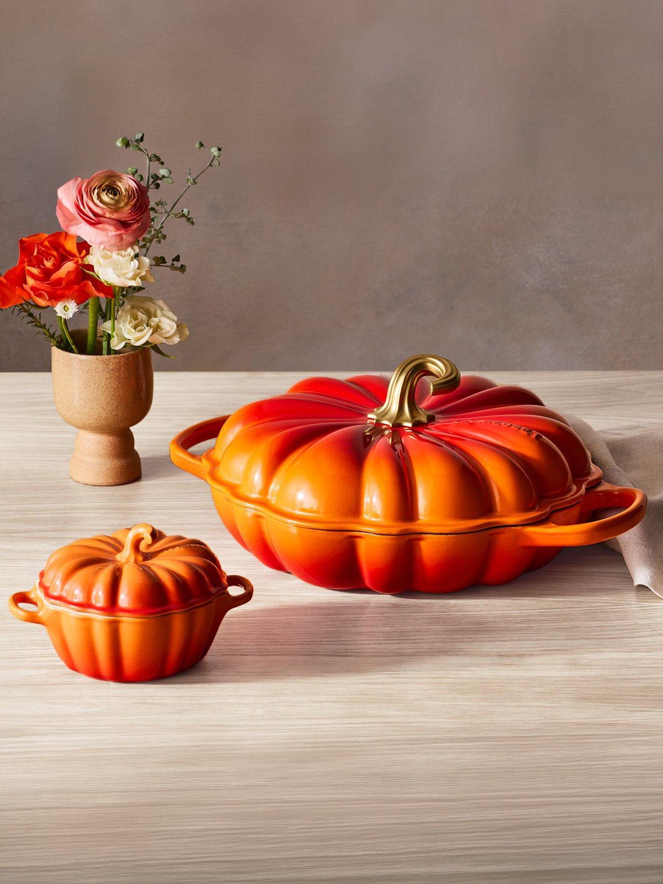 Image 1 of 5 of Le Creuset Stoneware 350ml Pumpkin Casserole Volcanic