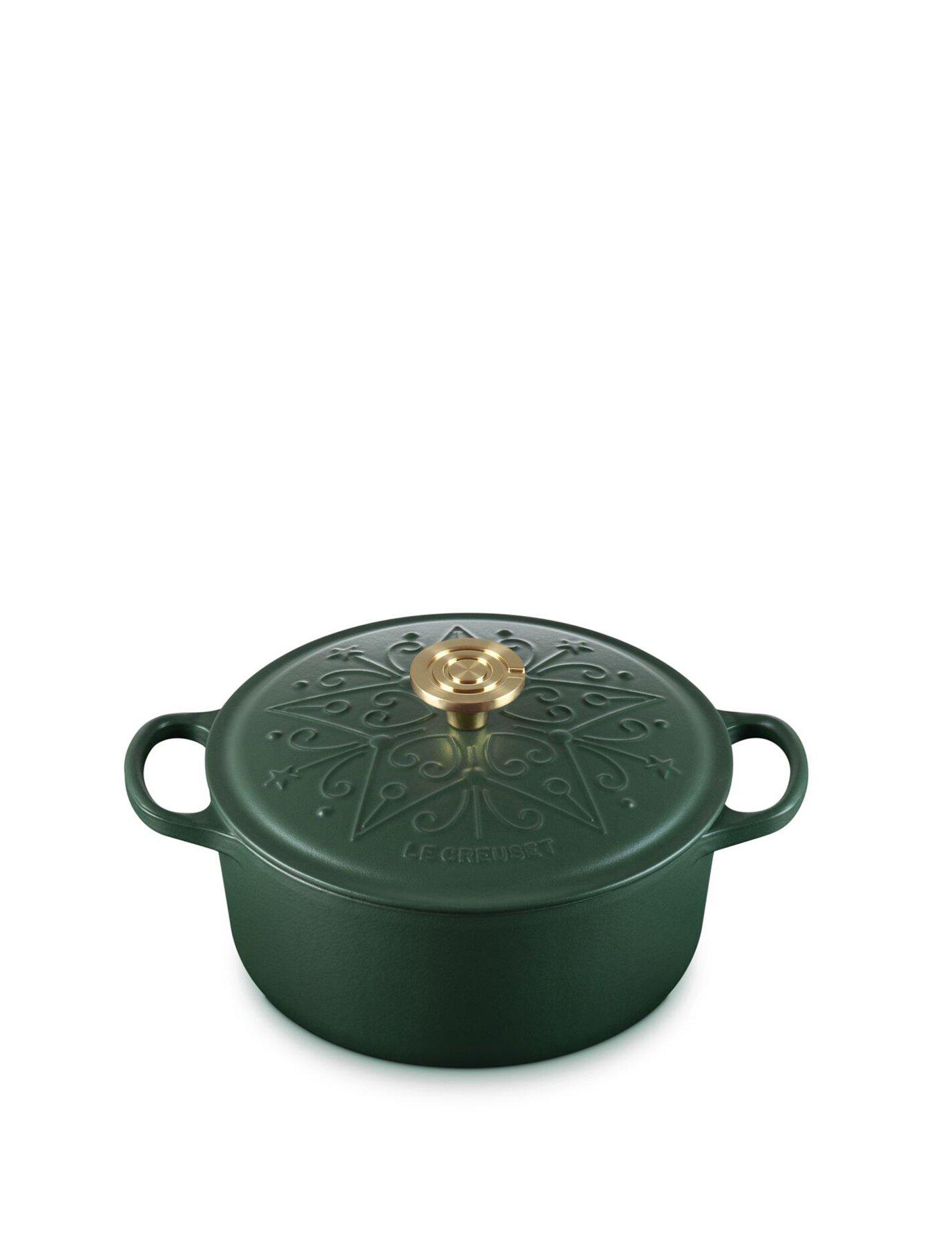 Image 2 of 6 of Le Creuset Cast Iron Signature Round Casserole 24cm Christmas 2026 For&ecirc;t
