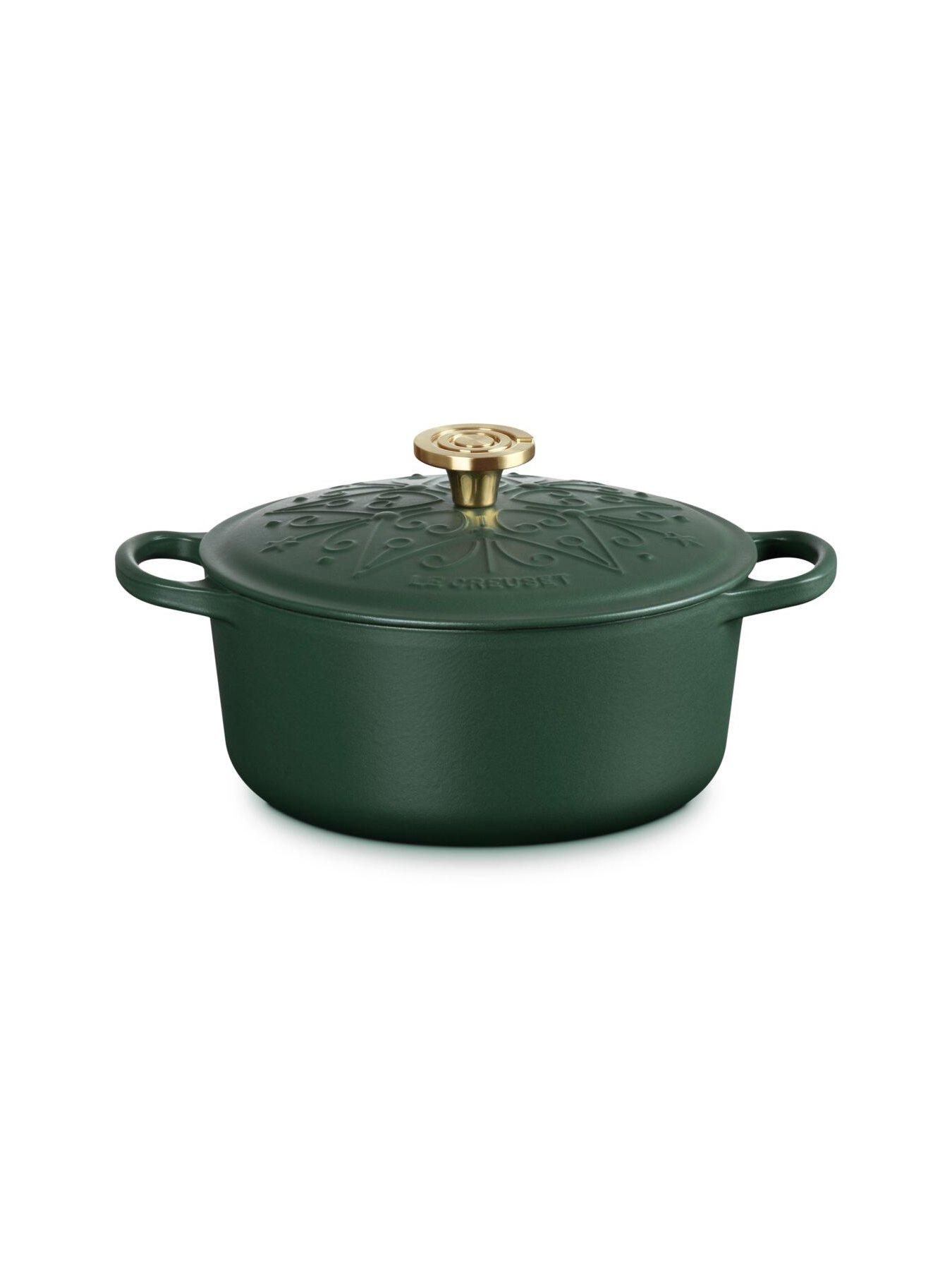 Image 3 of 6 of Le Creuset Cast Iron Signature Round Casserole 24cm Christmas 2026 For&ecirc;t