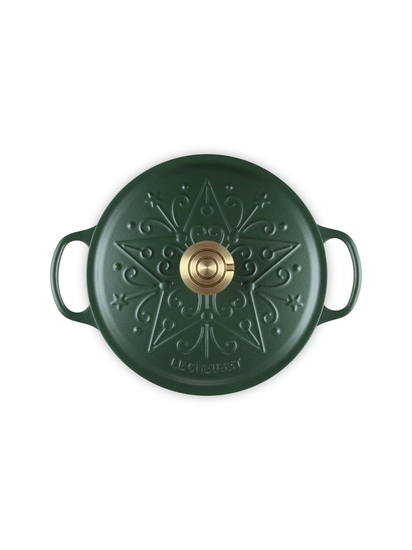 Image 4 of 6 of Le Creuset Cast Iron Signature Round Casserole 24cm Christmas 2026 For&ecirc;t